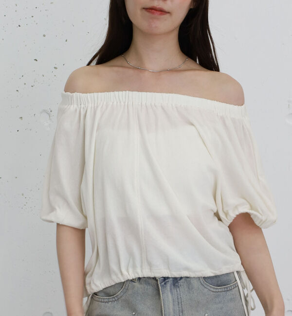 archives「シアー裏毛ギャザーオフショルＴＯＰＳ」|Tシャツ・カットソー|