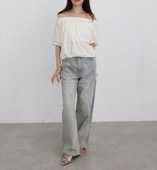 archives「シアー裏毛ギャザーオフショルＴＯＰＳ」|Tシャツ・カットソー|