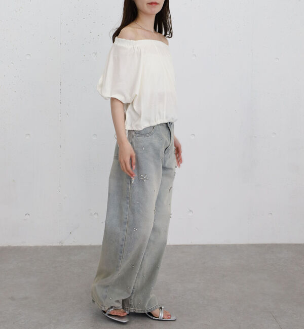 archives「シアー裏毛ギャザーオフショルＴＯＰＳ」|Tシャツ・カットソー|