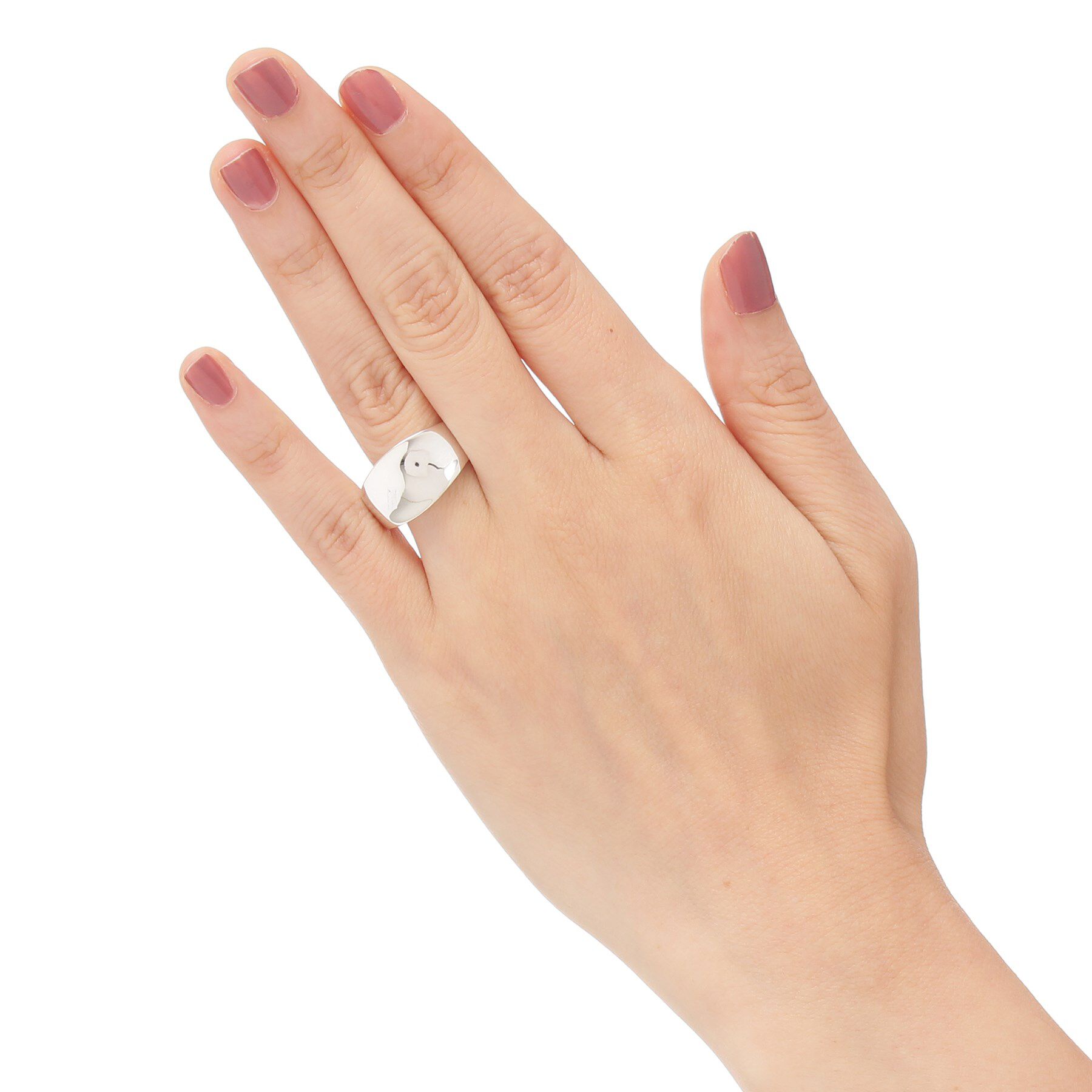 COCOSHNIK「シルバー 逆アール リング」|リング|