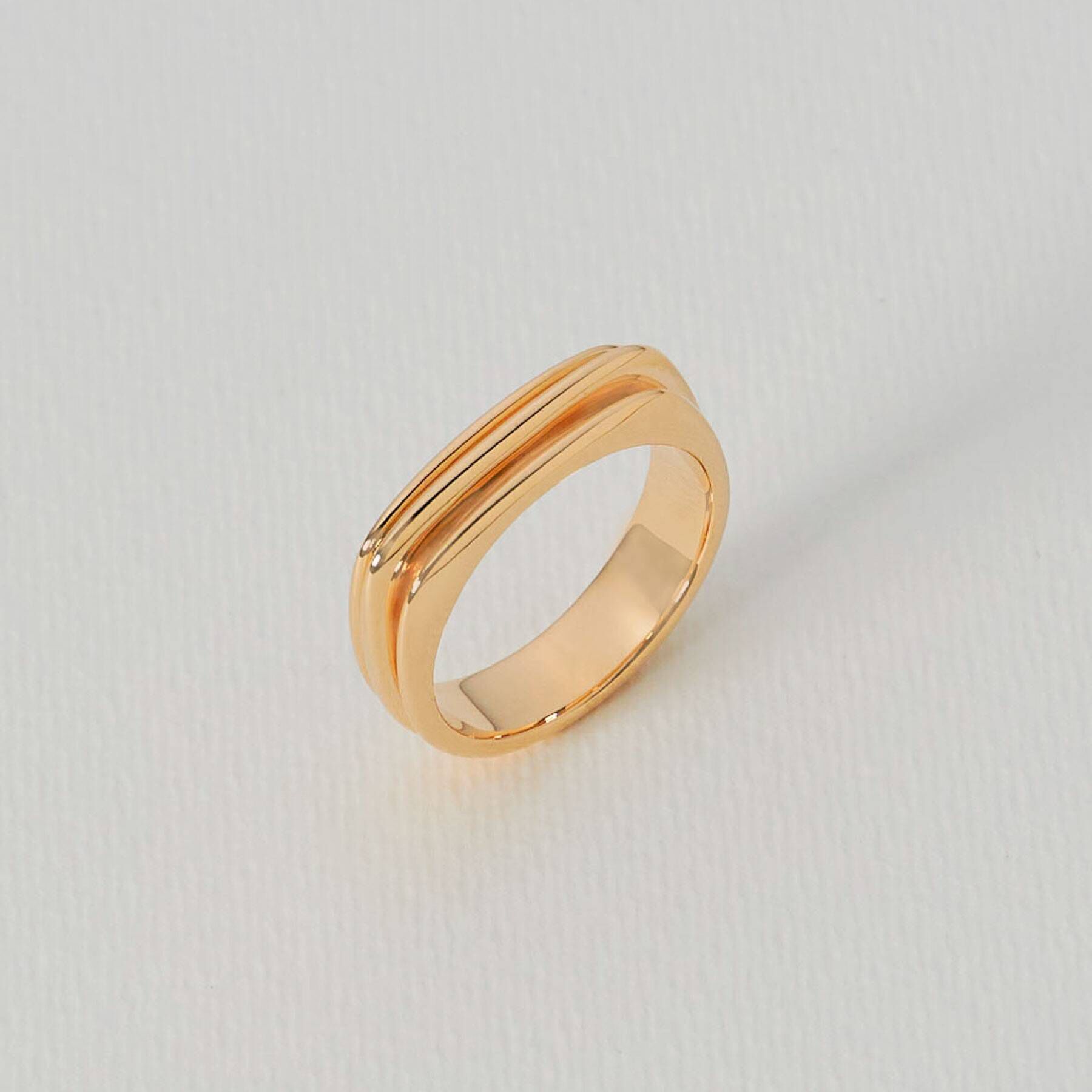 COCOSHNIK「K10しのぎ3連 シグネットリング」|リング|