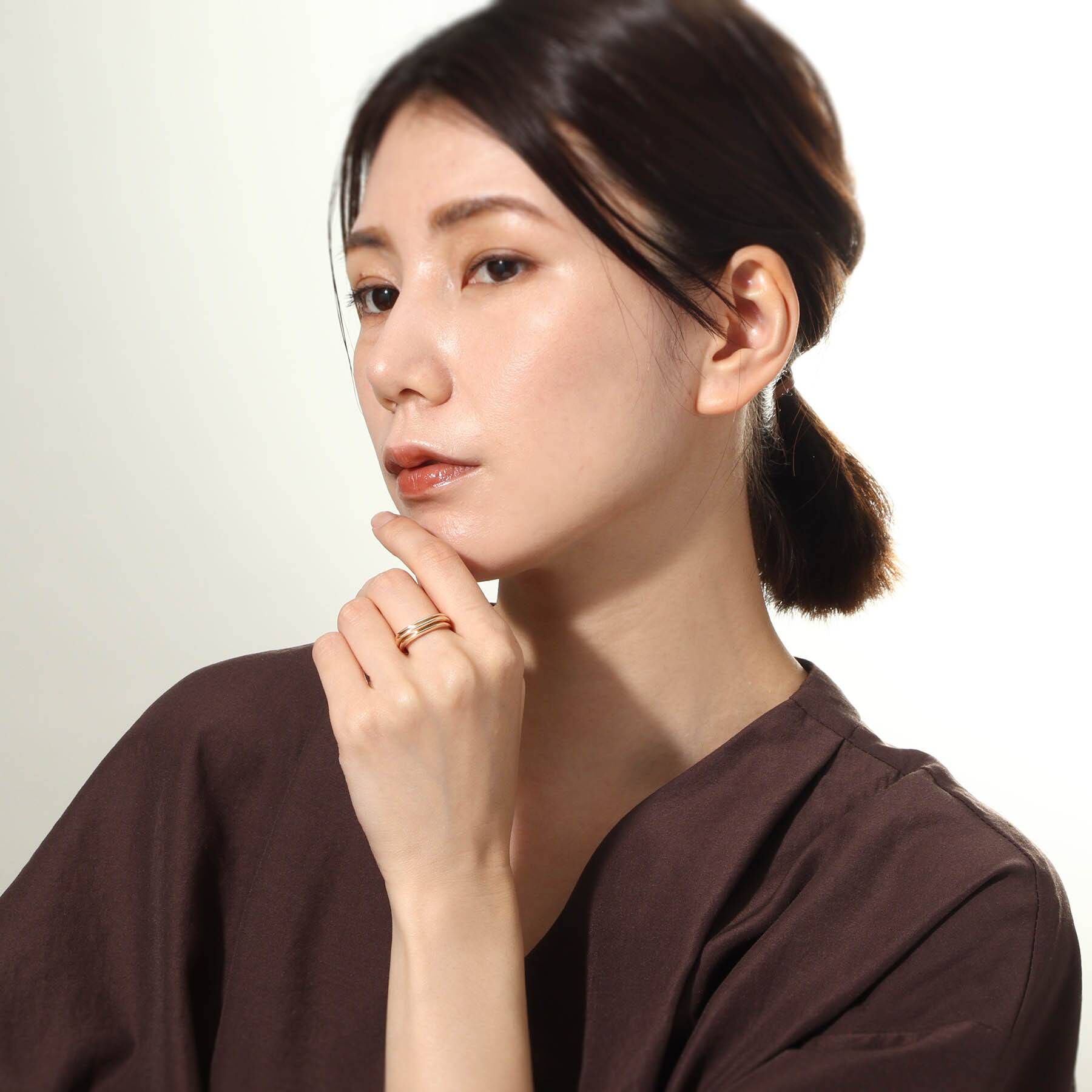 COCOSHNIK「K10しのぎ3連 シグネットリング」|リング|