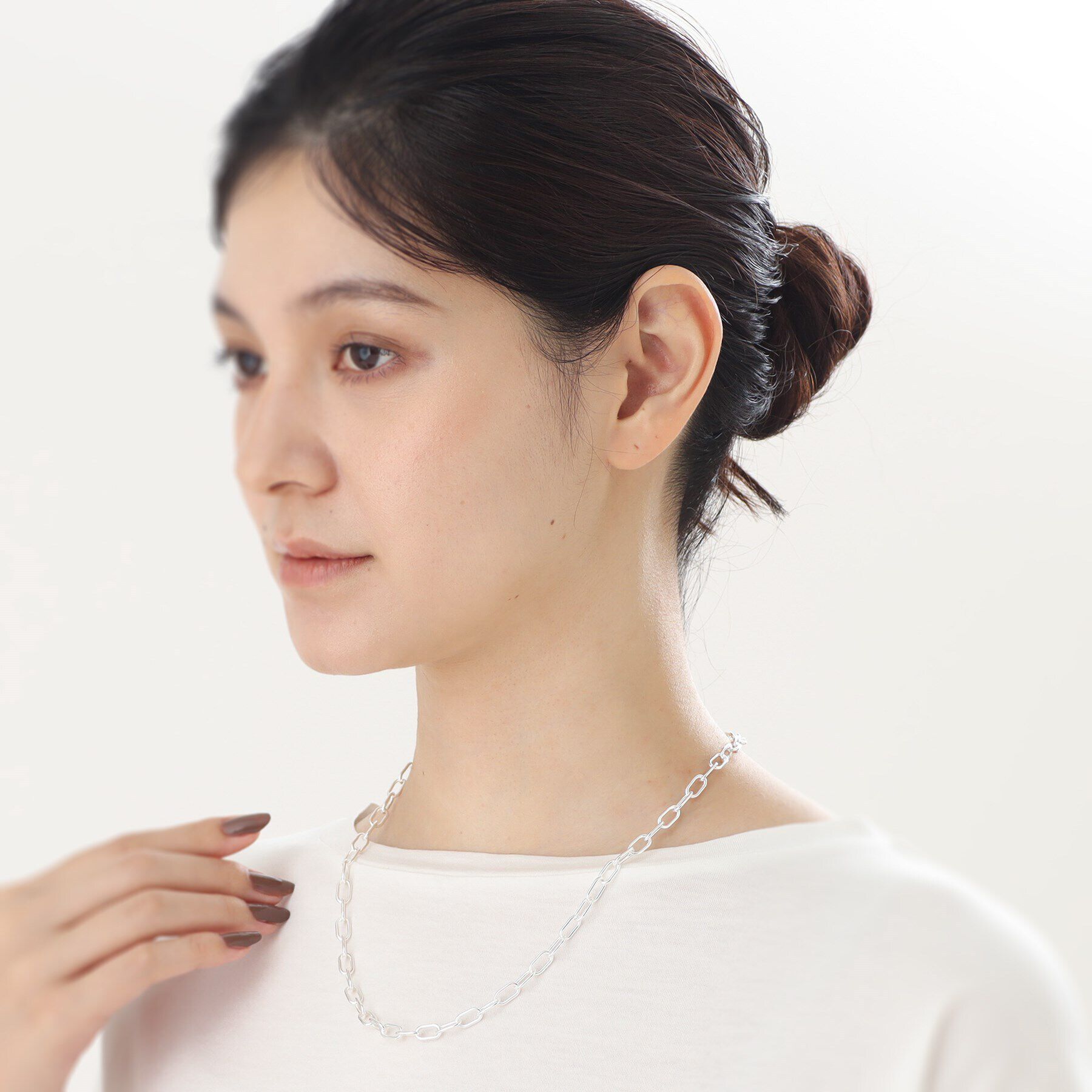 COCOSHNIK ONKITSCH「シルバー リンクチェーン 2WAYネックレス」|ネックレス|