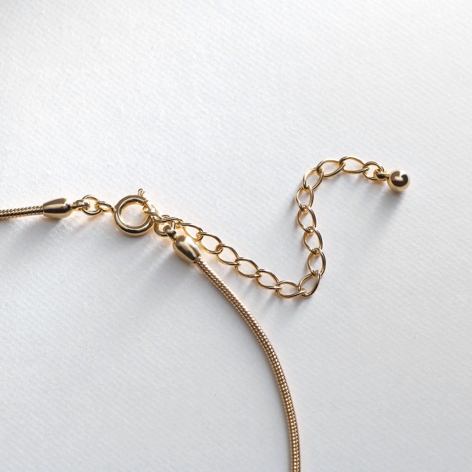 COCOSHNIK ONKITSCH「シルバー デザインチェーン スネークネックレス GP」|ネックレス|