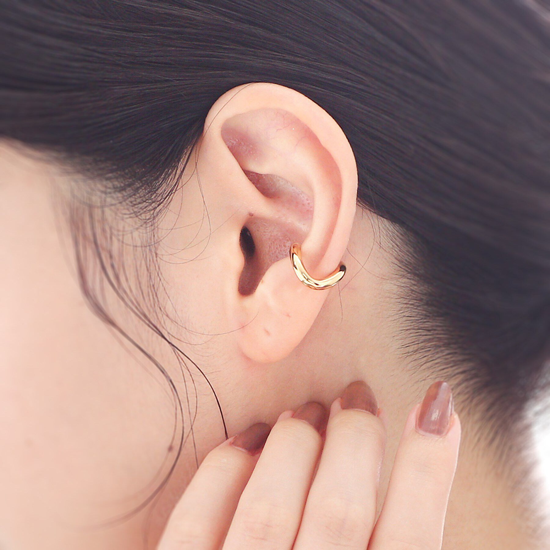 COCOSHNIK ONKITSCH「シルバー ラインイヤーカフ カーブ GP」|イヤーカフ|