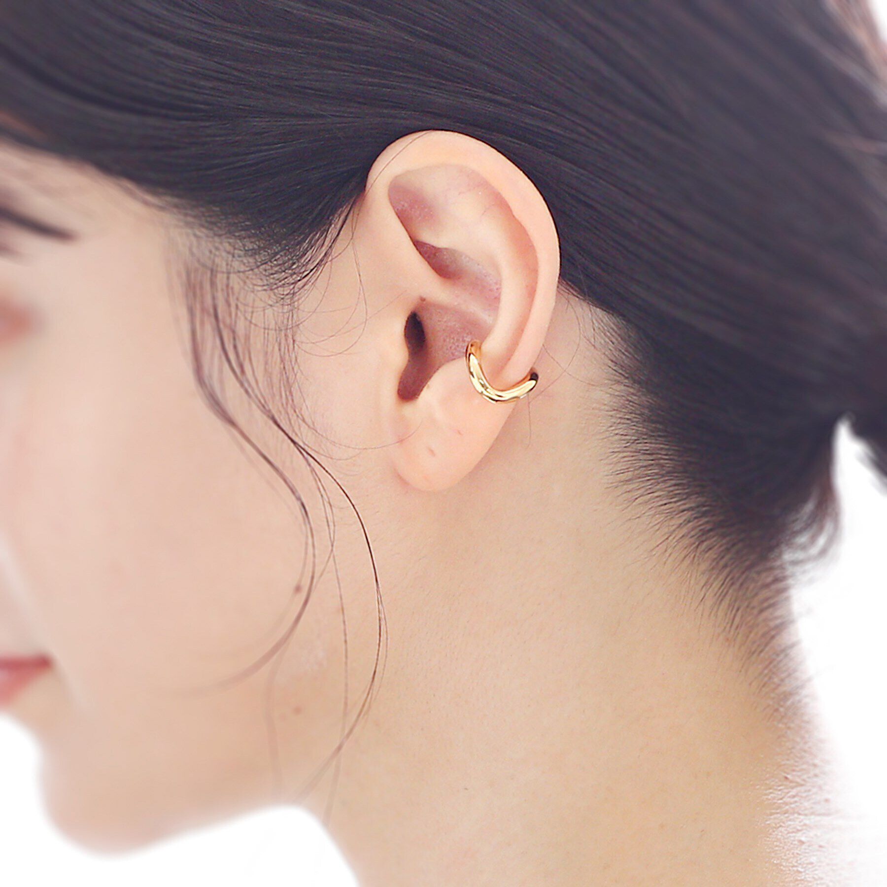 COCOSHNIK ONKITSCH「シルバー ラインイヤーカフ カーブ GP」|イヤーカフ|