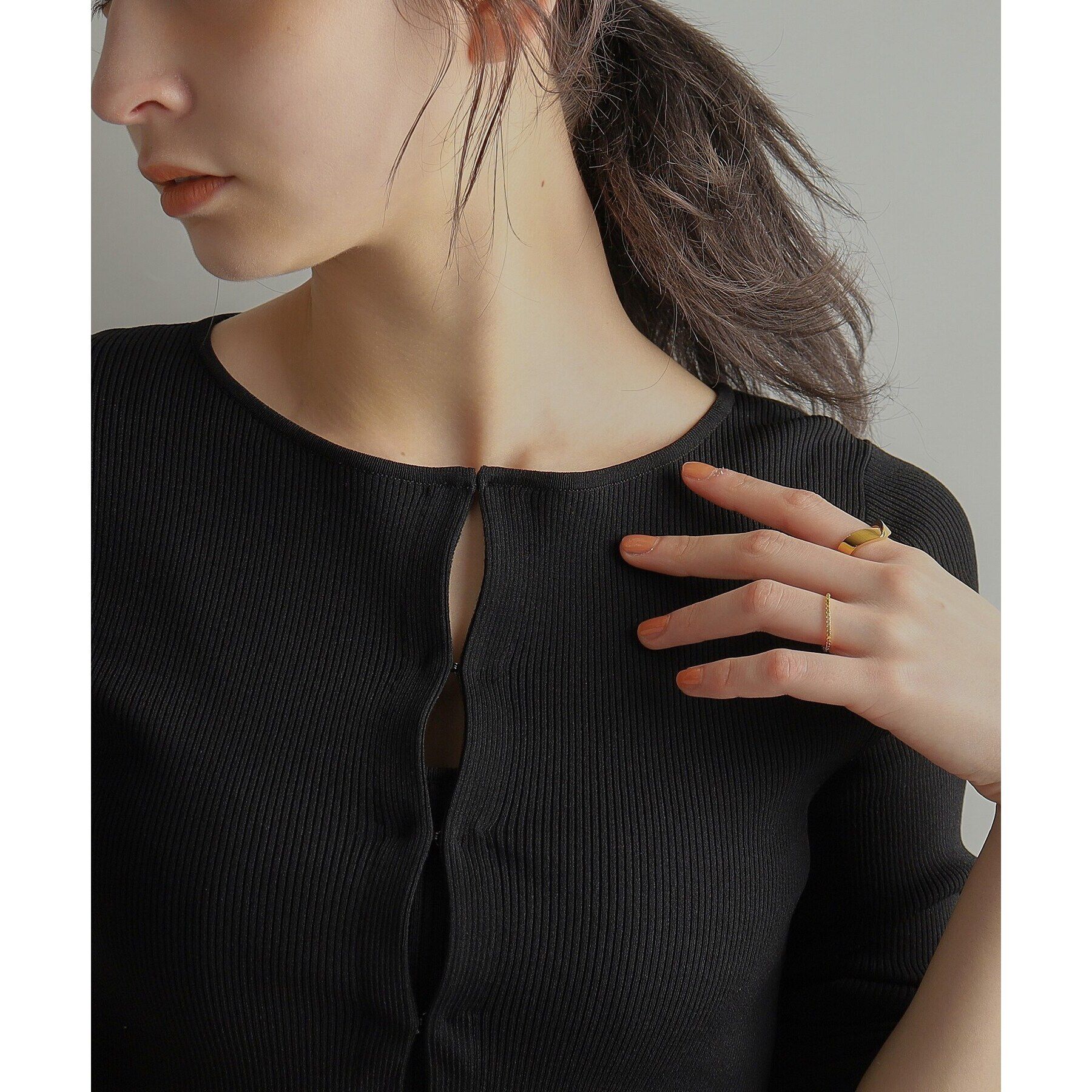 COCOSHNIK ONKITSCH「シルバー フォールディングリング ストリーム GP」|リング|