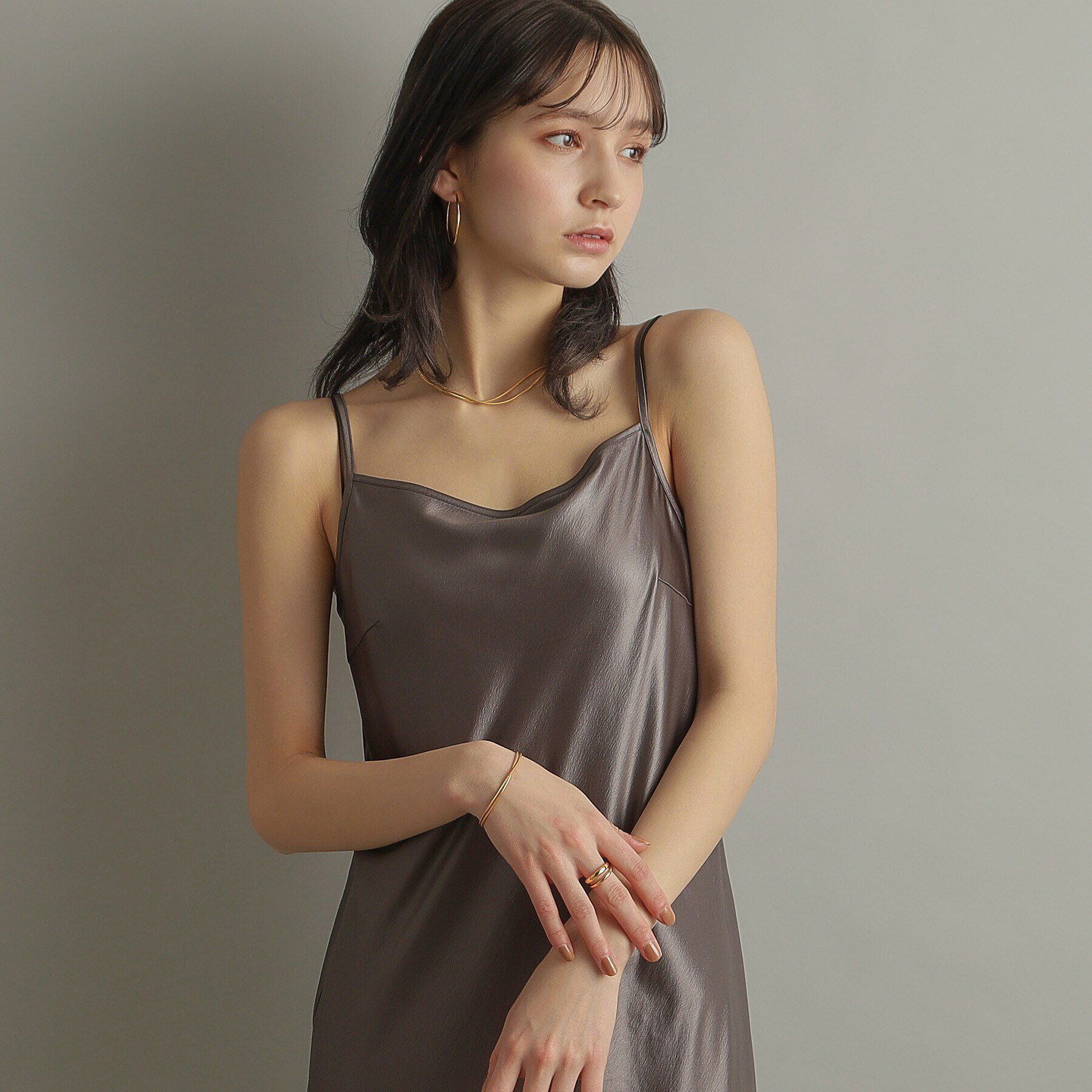 COCOSHNIK ONKITSCH「シルバー スネークチェーン ダブルブレスレット GP」|ブレスレット・バングル|