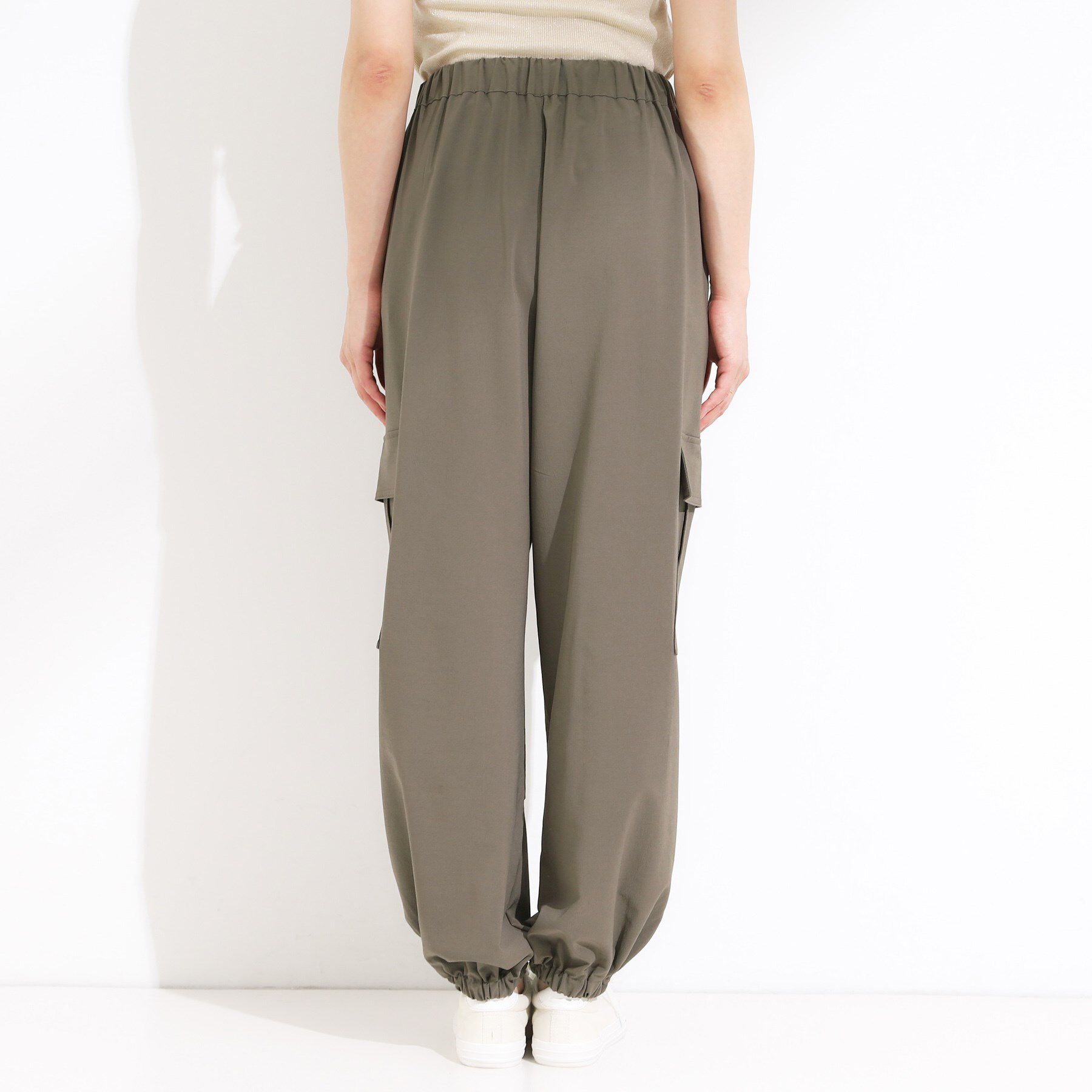 SHOO･LA･RUE「【S-LL】ゆるっと楽ちん さらさらカーゴジョガーパンツ」|その他|