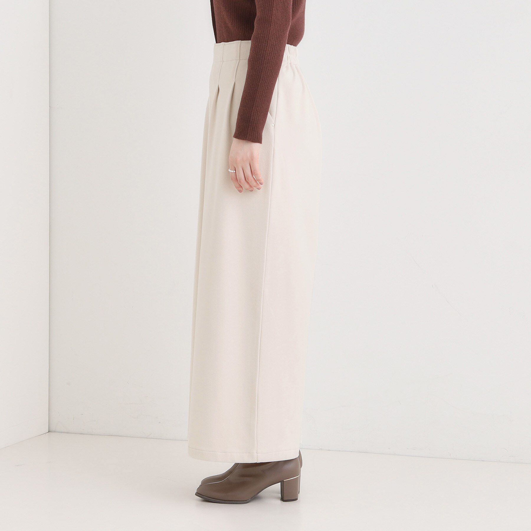 SHOO･LA･RUE「【着丈選べる/きっと虜になる】あったかもちもち ワイドパンツ」|その他|