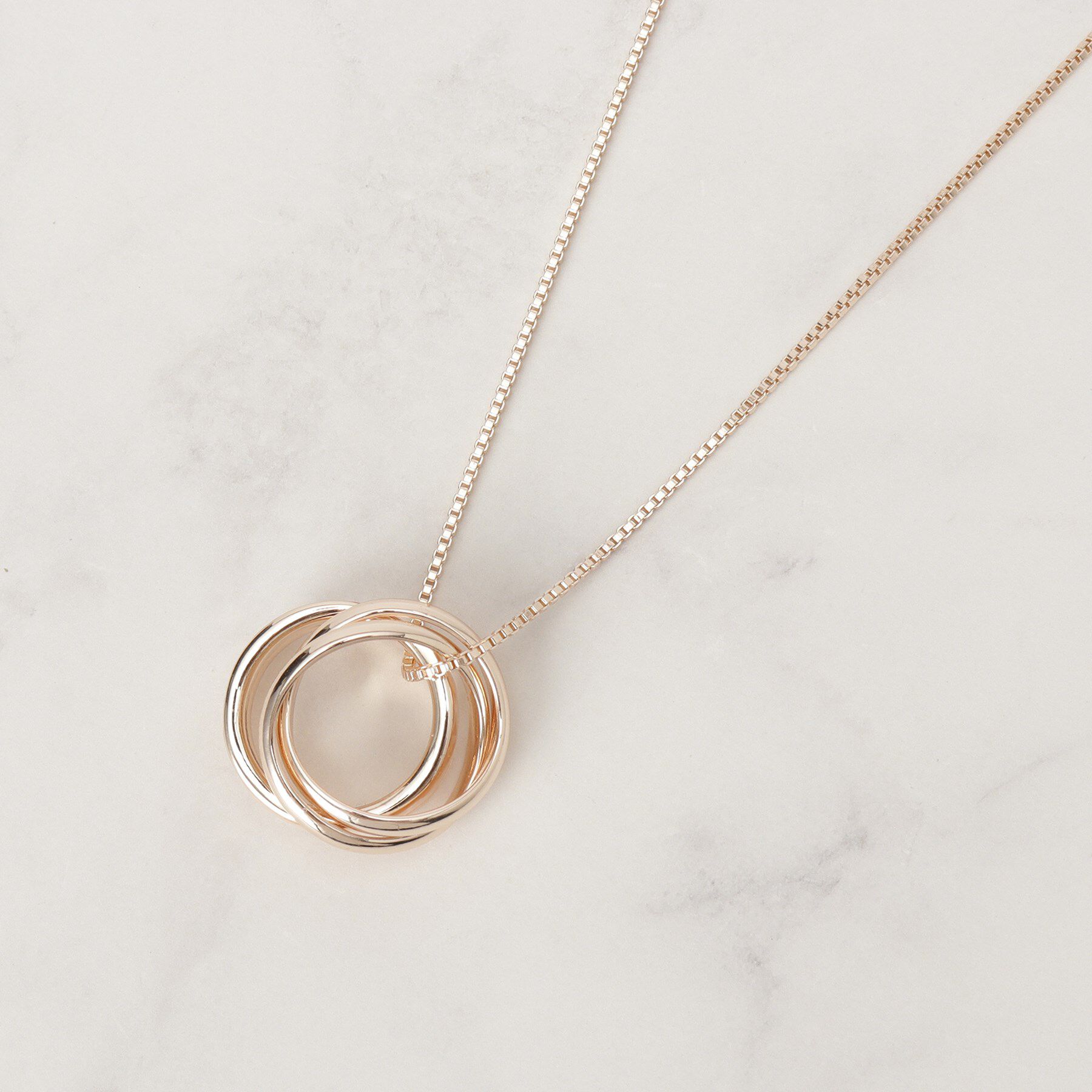 SHOO･LA･RUE「ラメエポリングネックレス」|ネックレス|ピンクゴールド(00