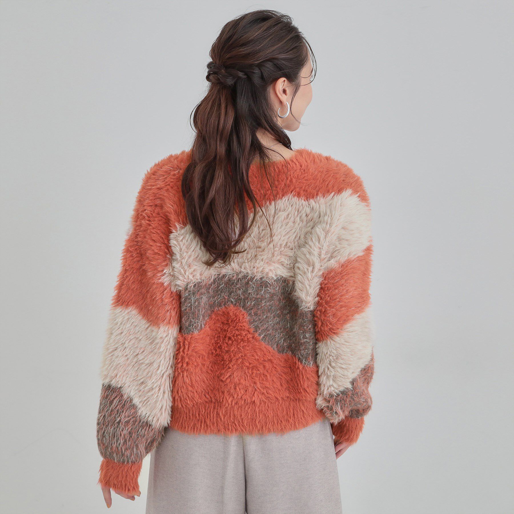 SHOO･LA･RUE「【選べる4柄】ふわふわ ロングフェザーニット」|ニット・セーター|