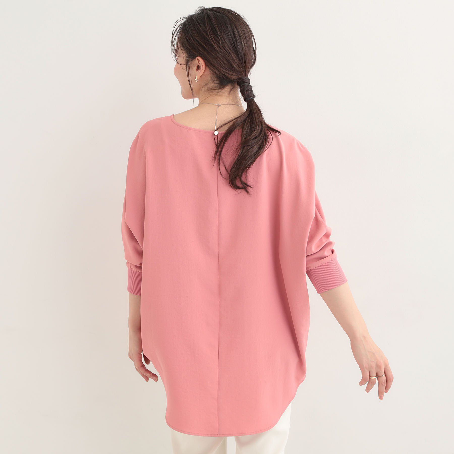 SHOO･LA･RUE「【着丈選べる/体型カバー/洗濯機可】さらさらとろん ドルマンブラウス」|シャツ・ブラウス|