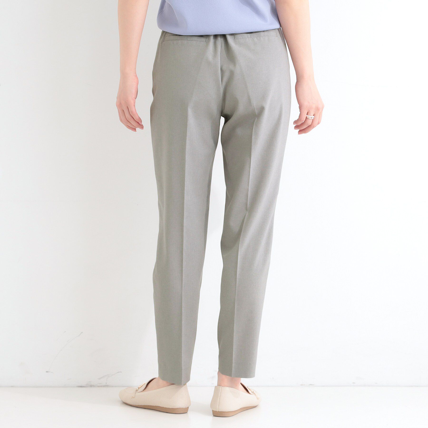 SHOO･LA･RUE「【ひんやり/セットアップ可】洗濯後しわになりにくい　タックテーパードパンツ」|その他|