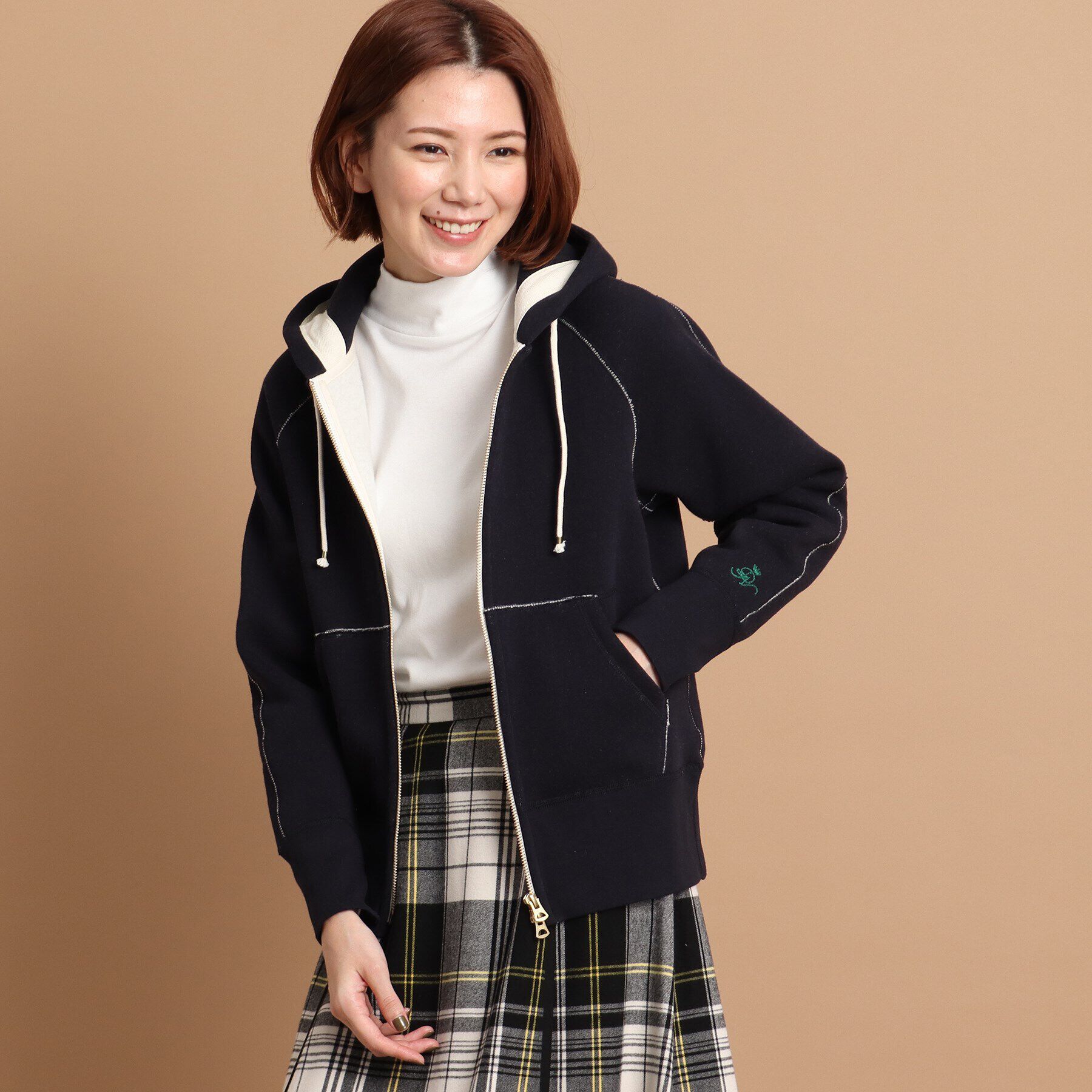 Dessin「日本製・吊り裏毛パーカ」|パーカー|ダークネイビー(09