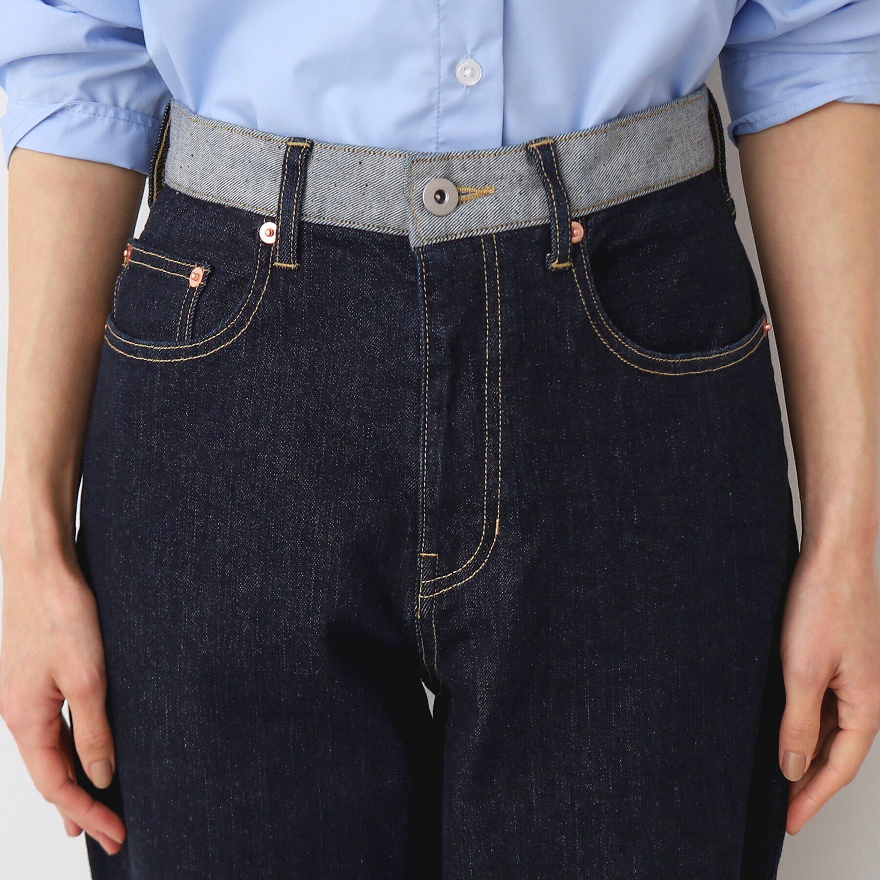 Dessin「【ユニセックス・洗える】テーパードデニムパンツ」|その他|