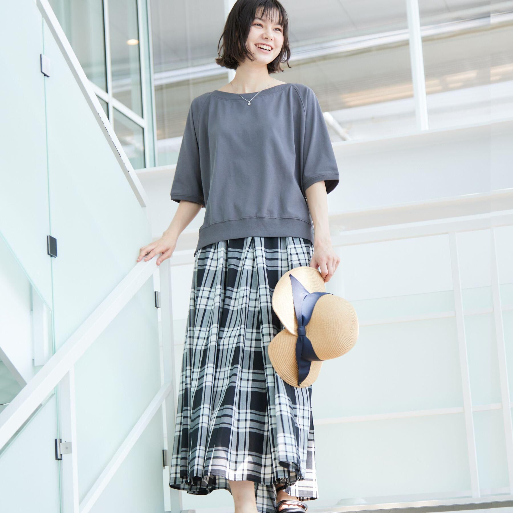 Dessin「【ウエストゴム・洗える】映えチェック柄スカート（XS～L）」|スカート|