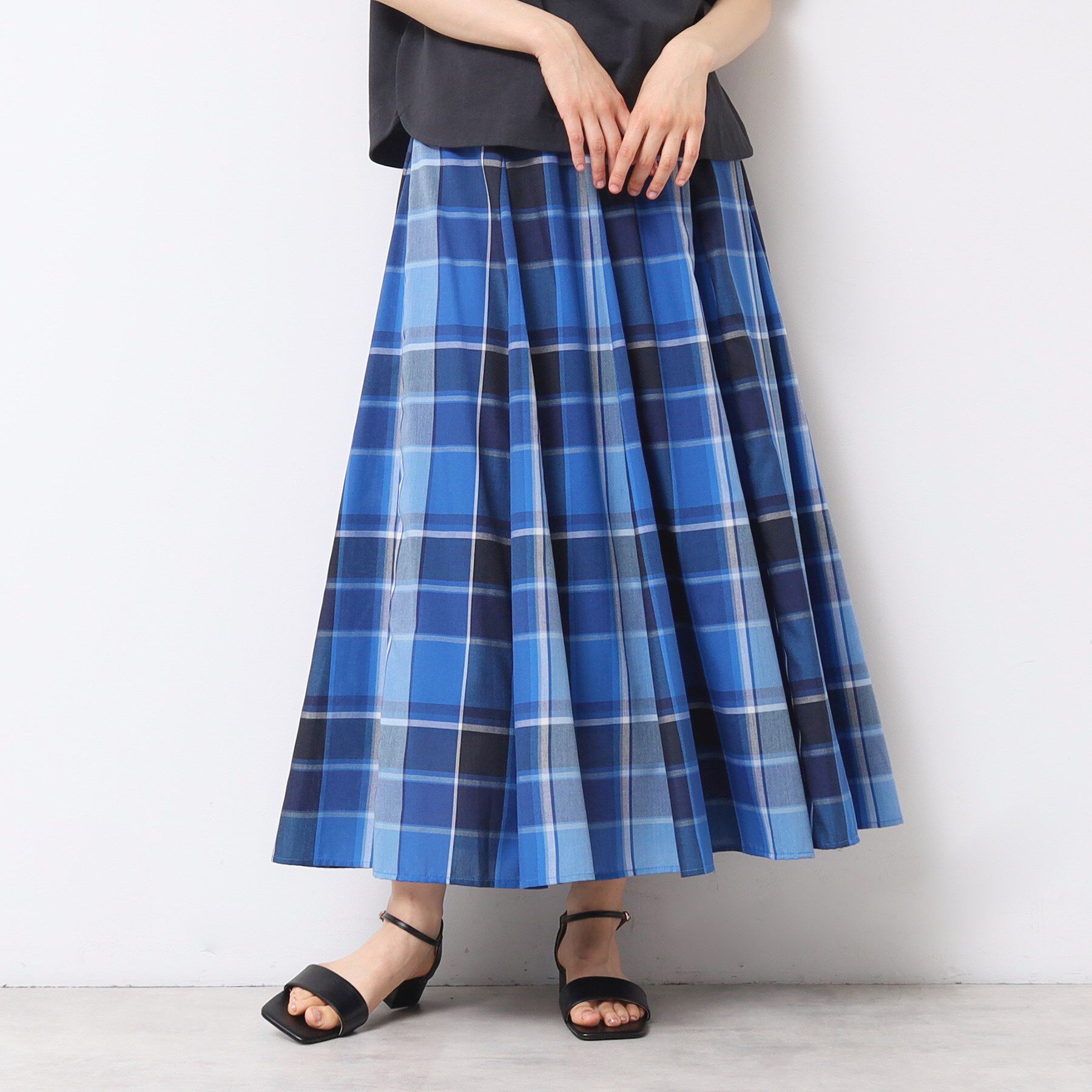 Dessin「【ウエストゴム・洗える】映えチェック柄スカート（XS～L）」|スカート|