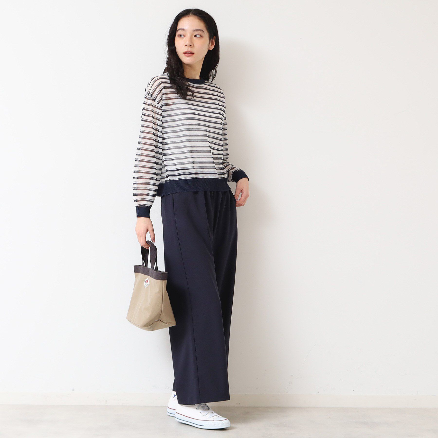 Dessin「【ウエストゴム・洗える】ドロストリラックスパンツ（XS～L）」|その他|