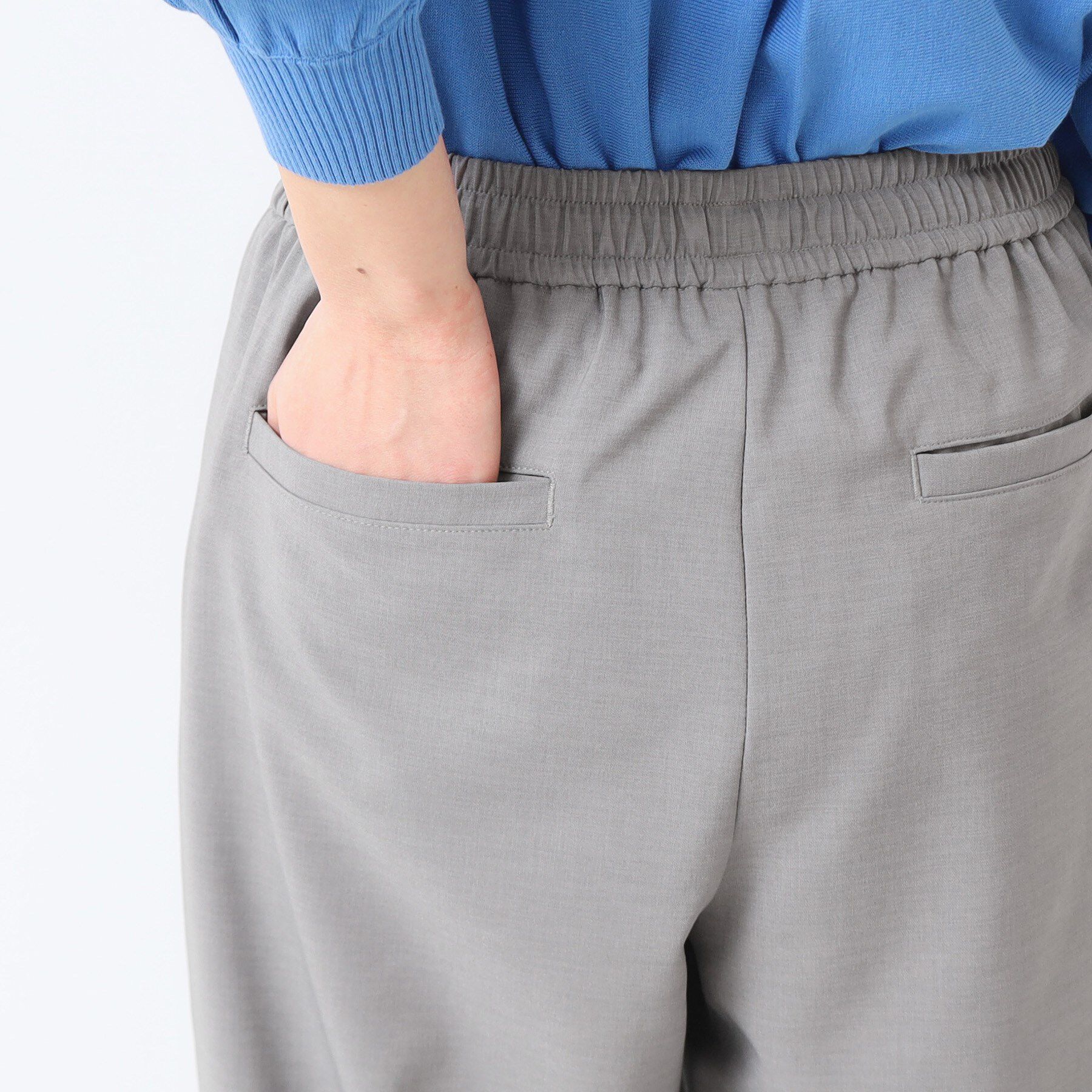 Dessin「【ウエストゴム・洗える】ドロストリラックスパンツ（XS～L）」|その他|