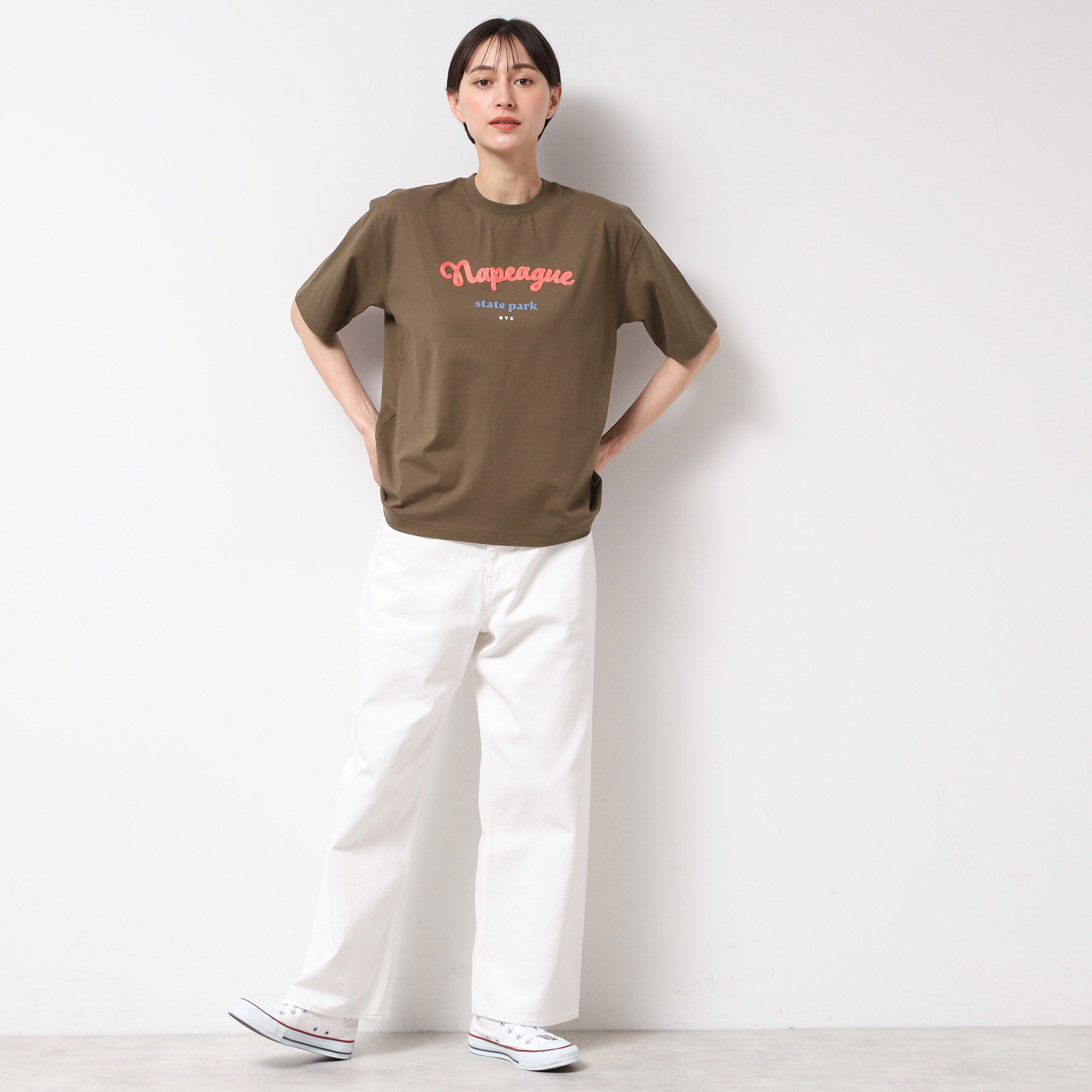Dessin「【洗える】オーガニックコットンロゴTシャツ」|Tシャツ・カットソー|