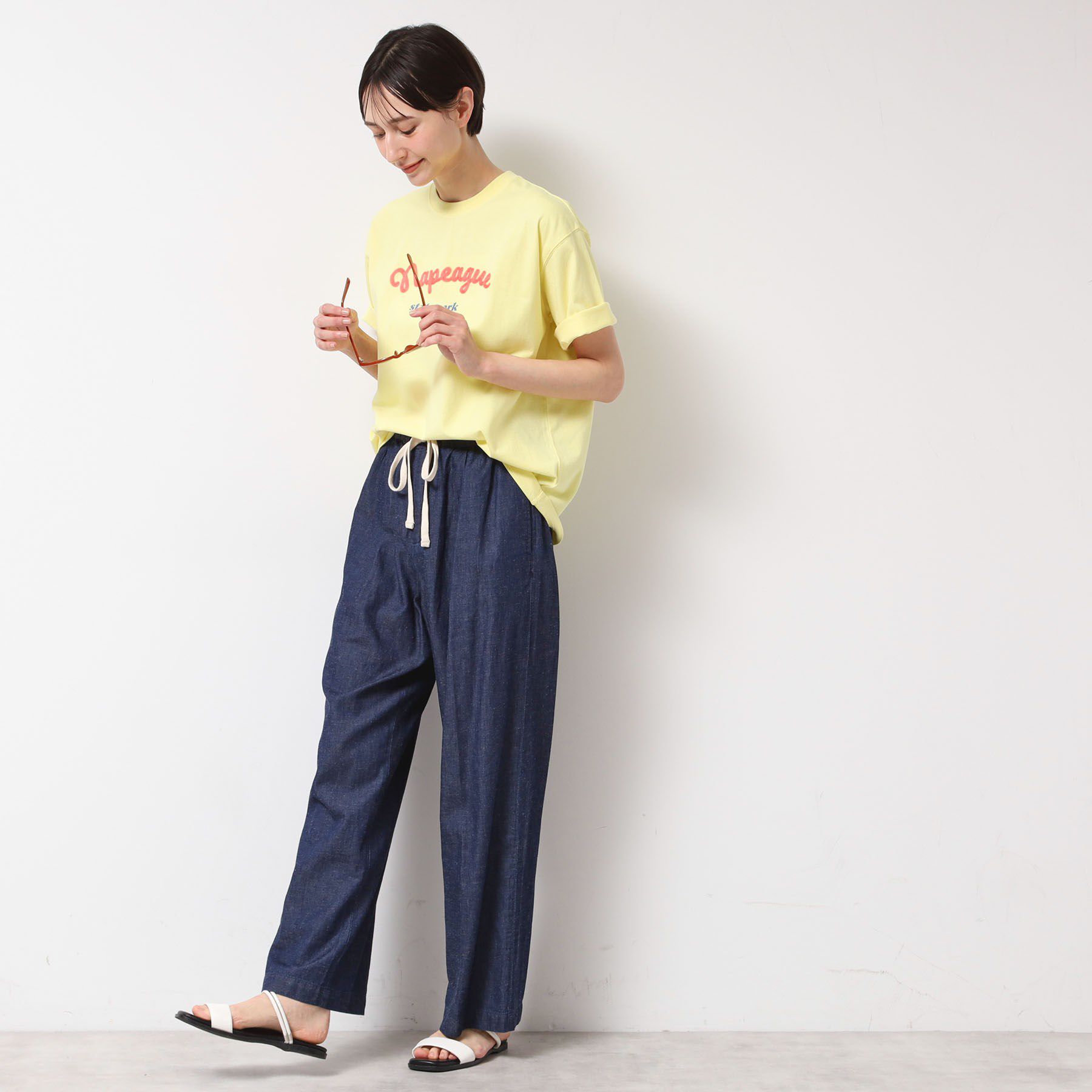 Dessin「【洗える】オーガニックコットンロゴTシャツ」|Tシャツ・カットソー|