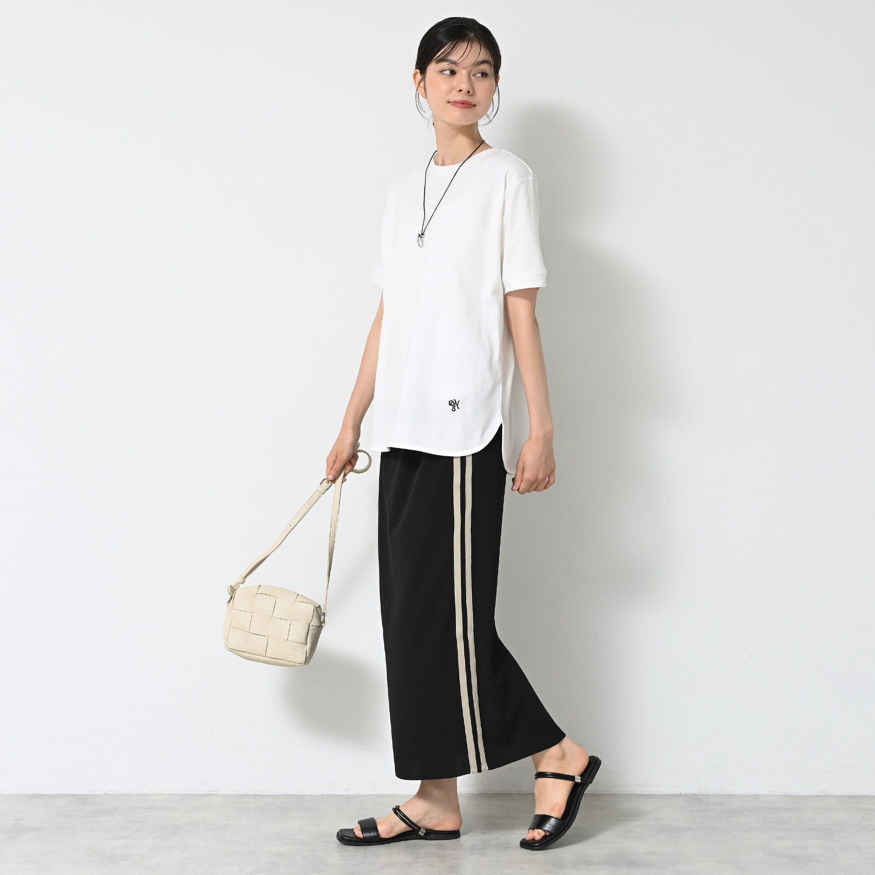 Dessin「【洗える】シャツテール半袖Tシャツ」|Tシャツ・カットソー|