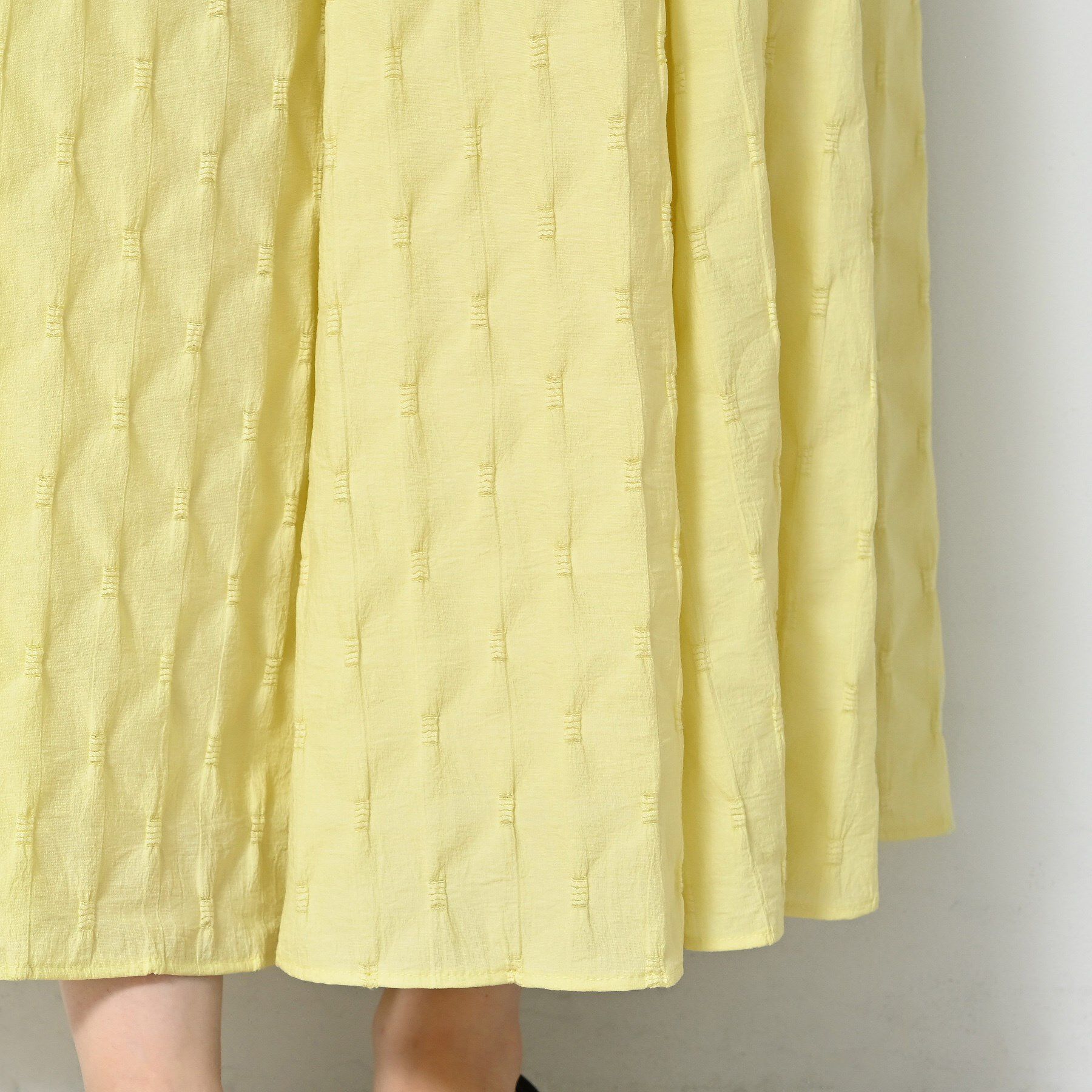 Dessin「【ウエストゴム・洗える】ジャガードフレアースカート」|スカート|