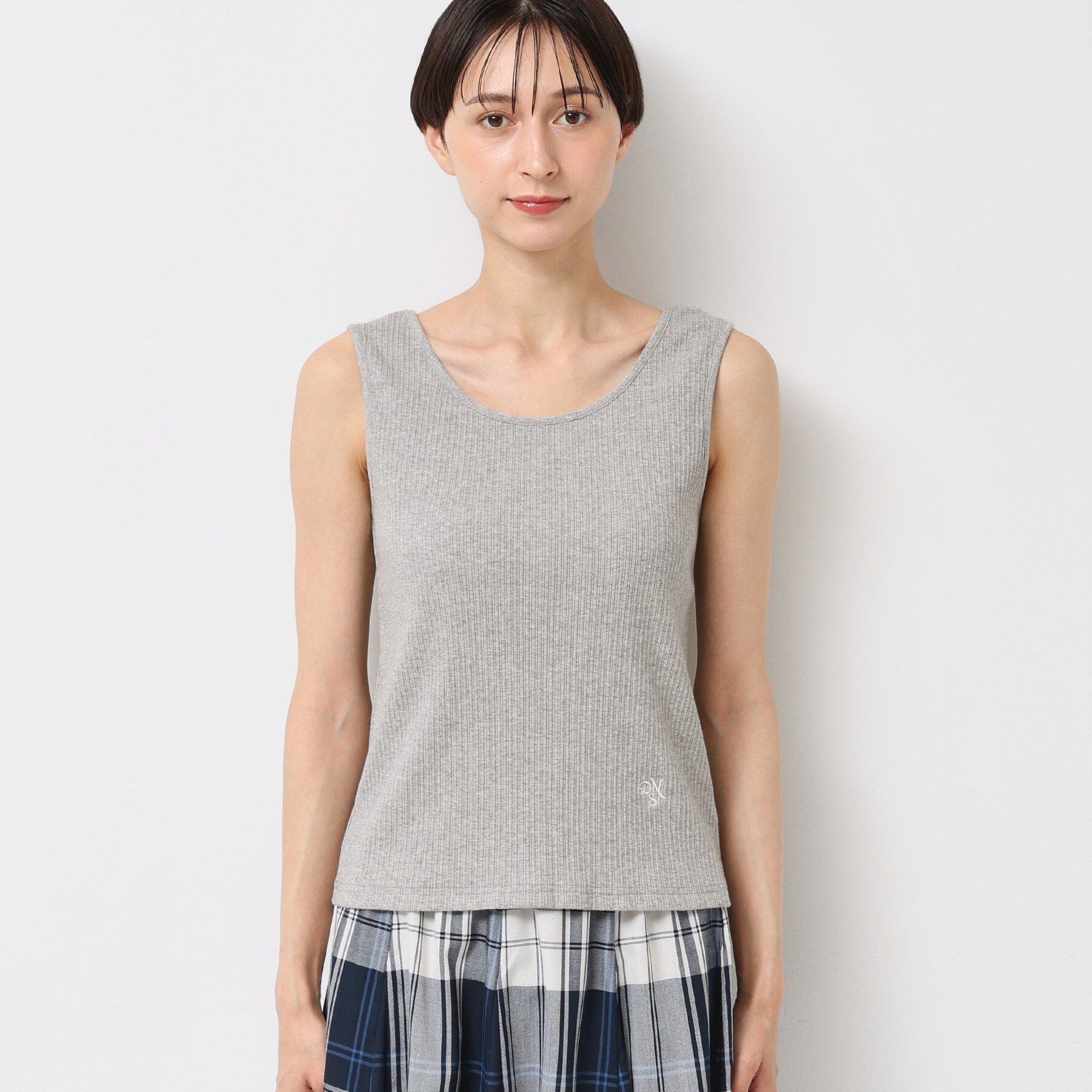 Dessin「【2WAY・洗える】リブタンクトップ」|キャミソール|