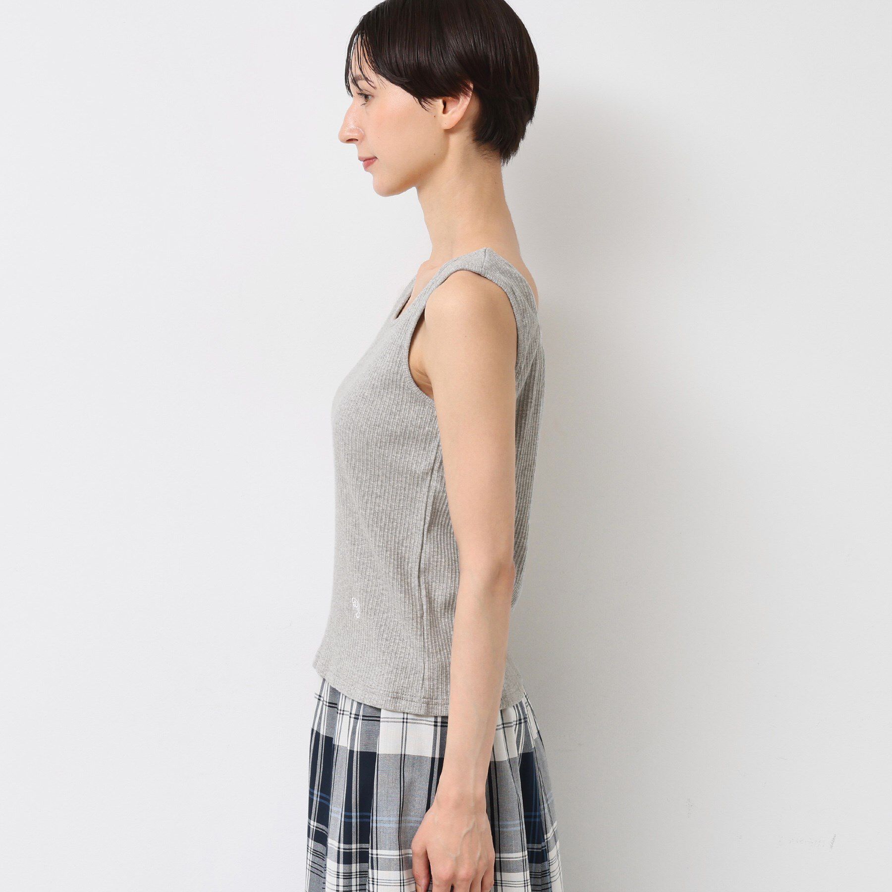 Dessin「【2WAY・洗える】リブタンクトップ」|キャミソール|