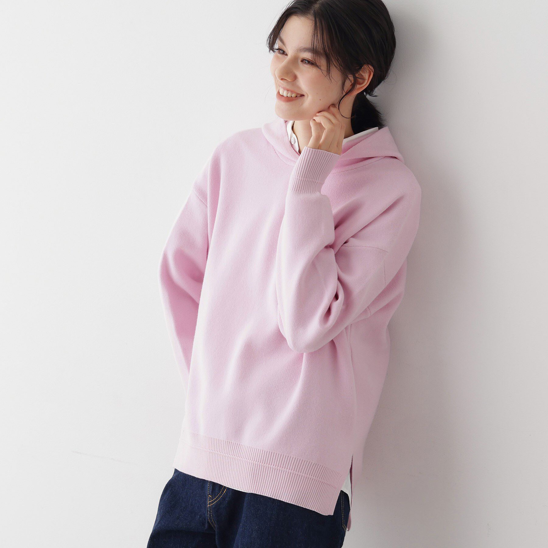 Dessin「【洗える／体型カバー】ちょうどいいニットパーカ」|ニット・セーター|