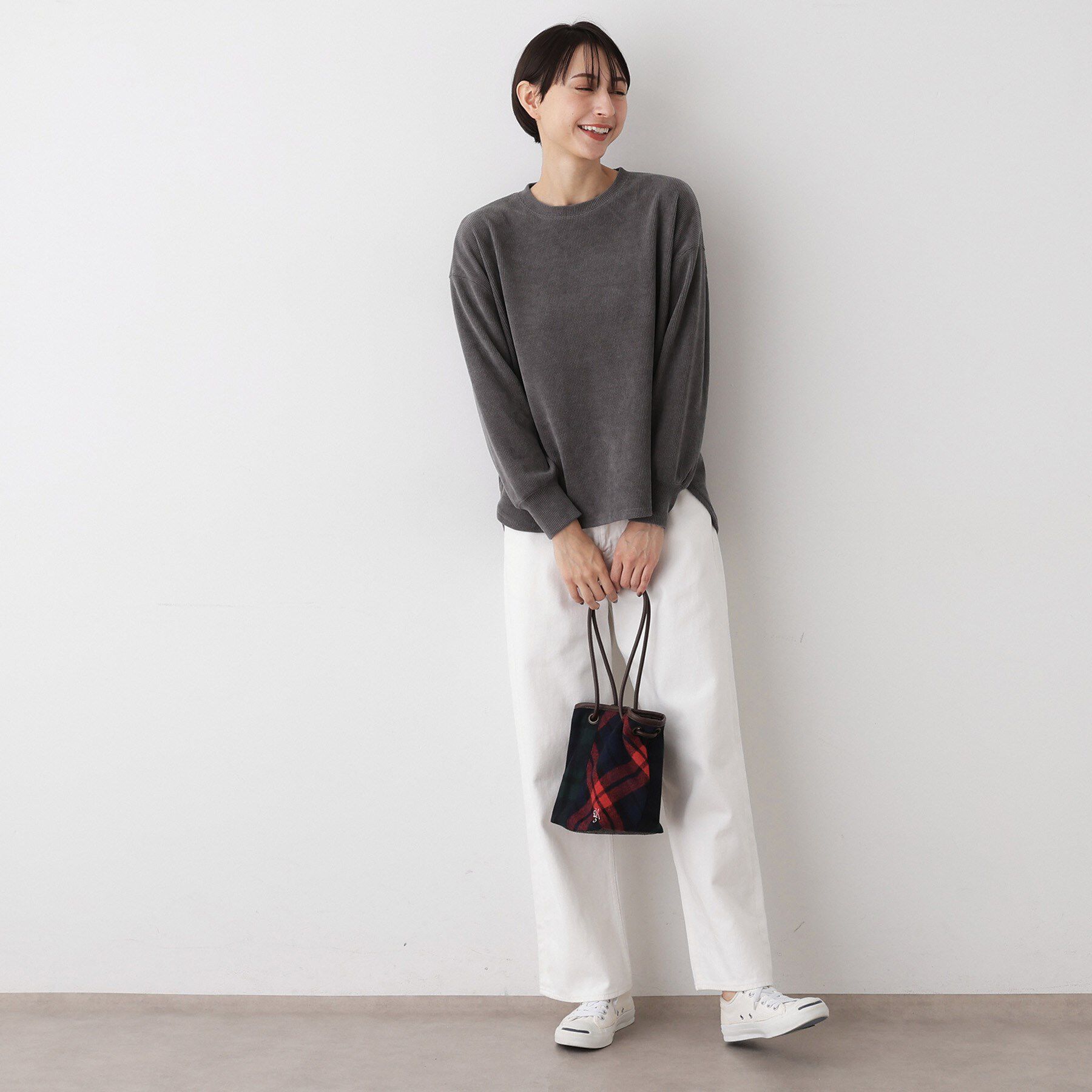 Dessin「【洗える】ベロアサーマルカットソー」|Tシャツ・カットソー|