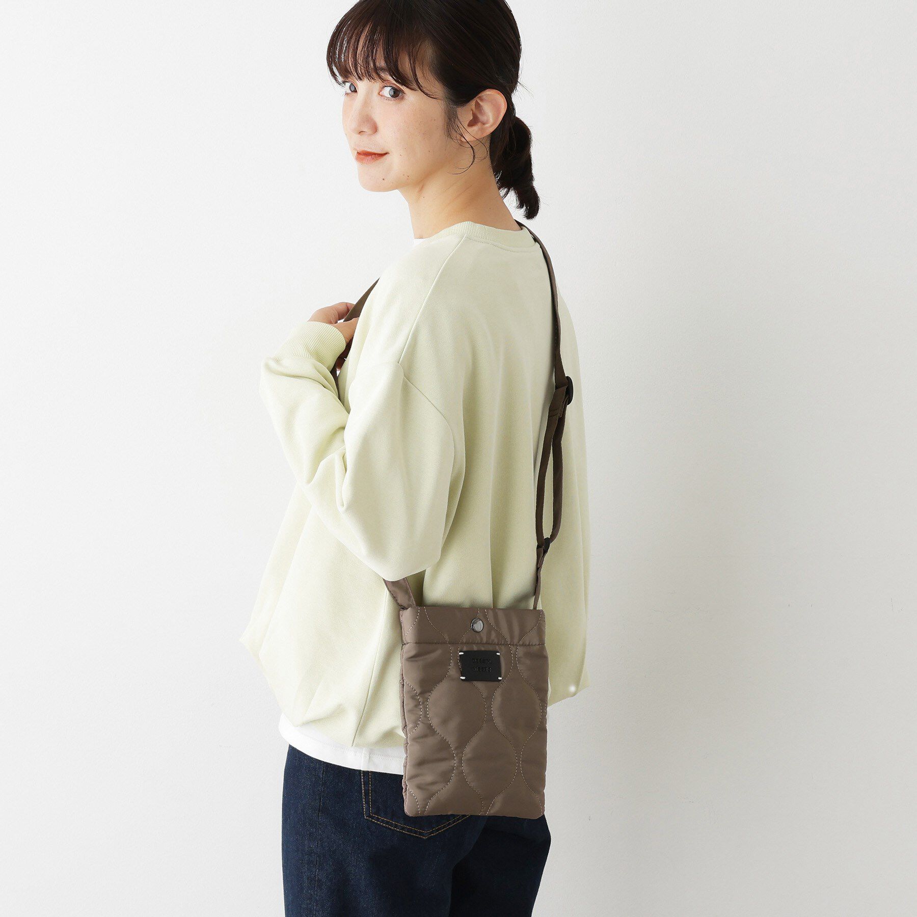 Dessin「中綿キルティングMINIショルダー」|ショルダー・メッセンジャー|モカブラウン(042