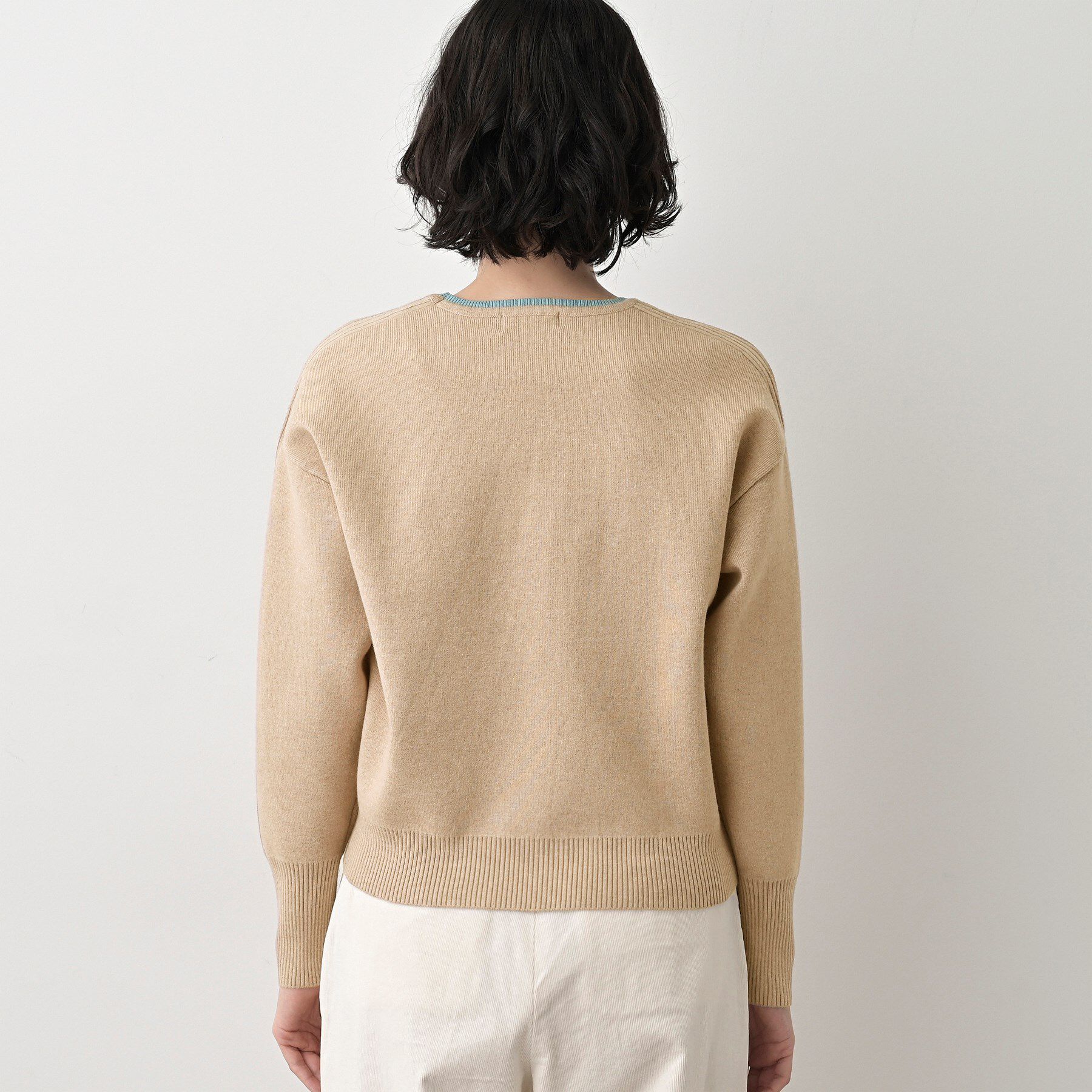 Dessin「【洗える】カシミヤブレンドスウェットライクニット」|ニット・セーター|