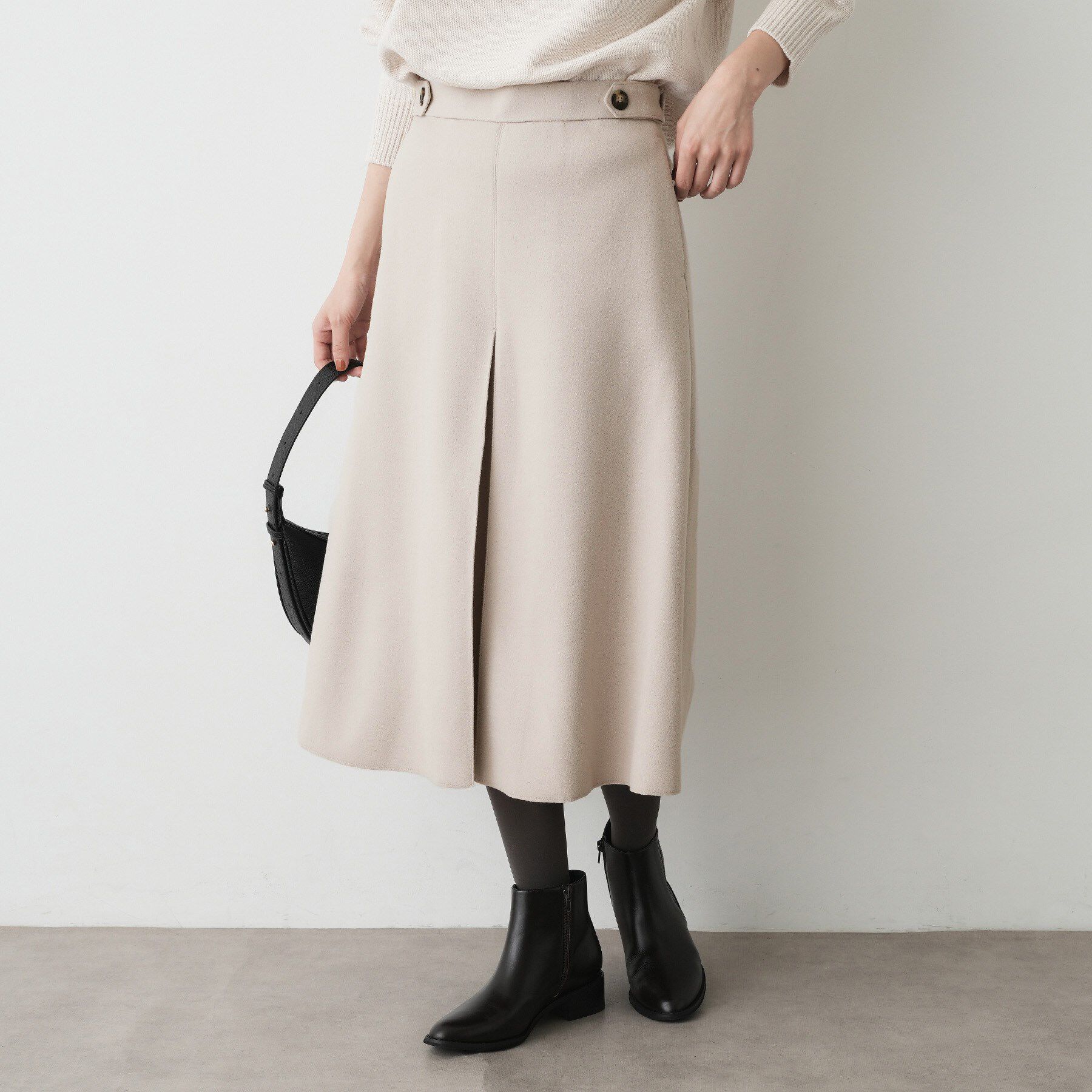 Dessin「メルトンジャージボックスタックスカート」|スカート|