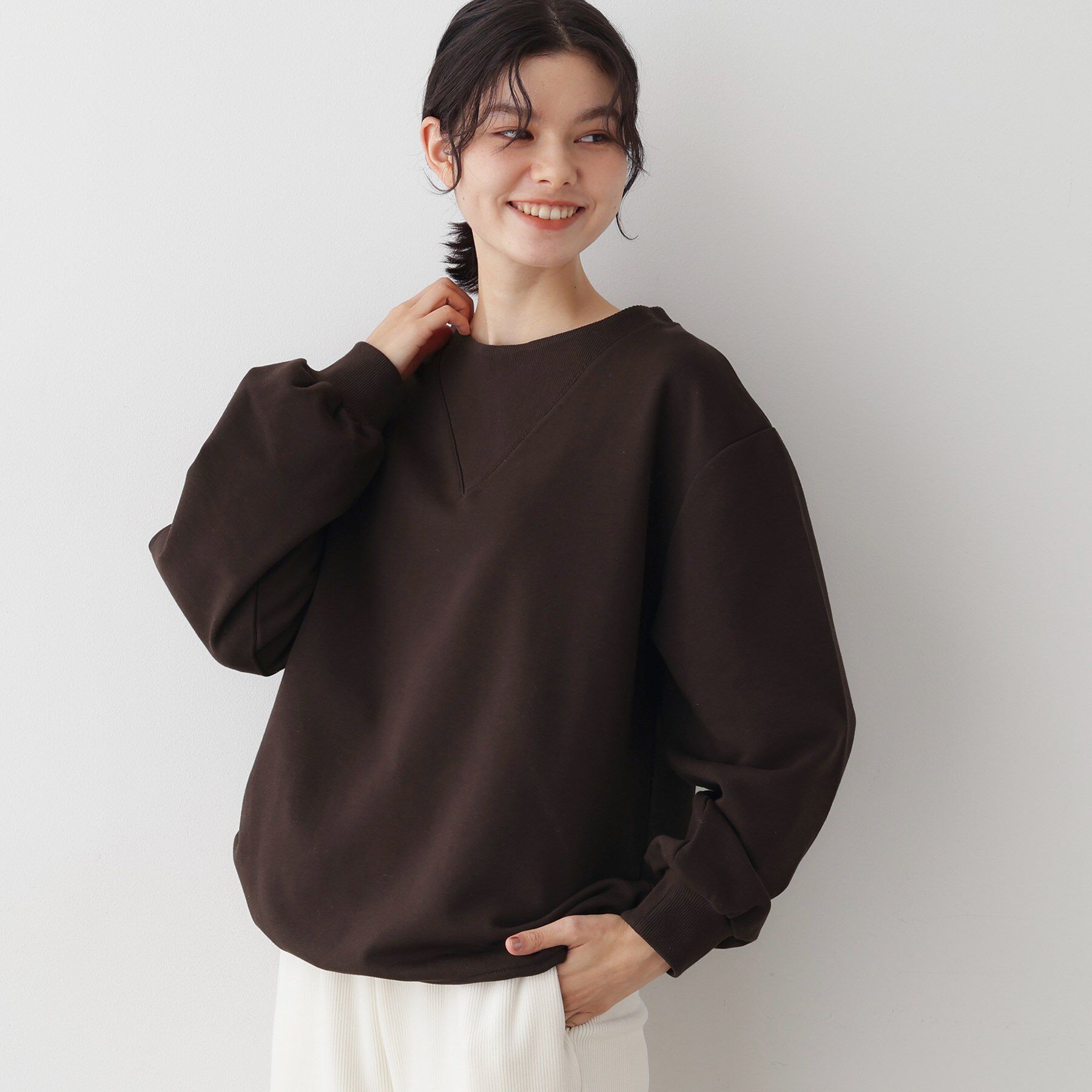 Dessin「【洗える】ガゼットミニ裏毛プルオ－バー」|パーカー|