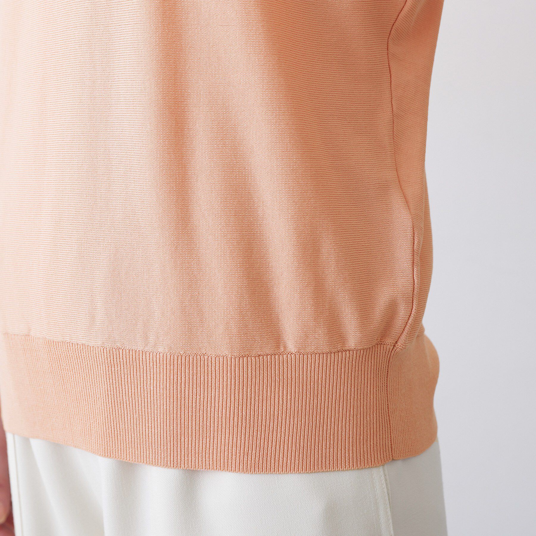 Dessin「【洗える】後ろボタンニットプルオーバー七分袖」|ニット・セーター|