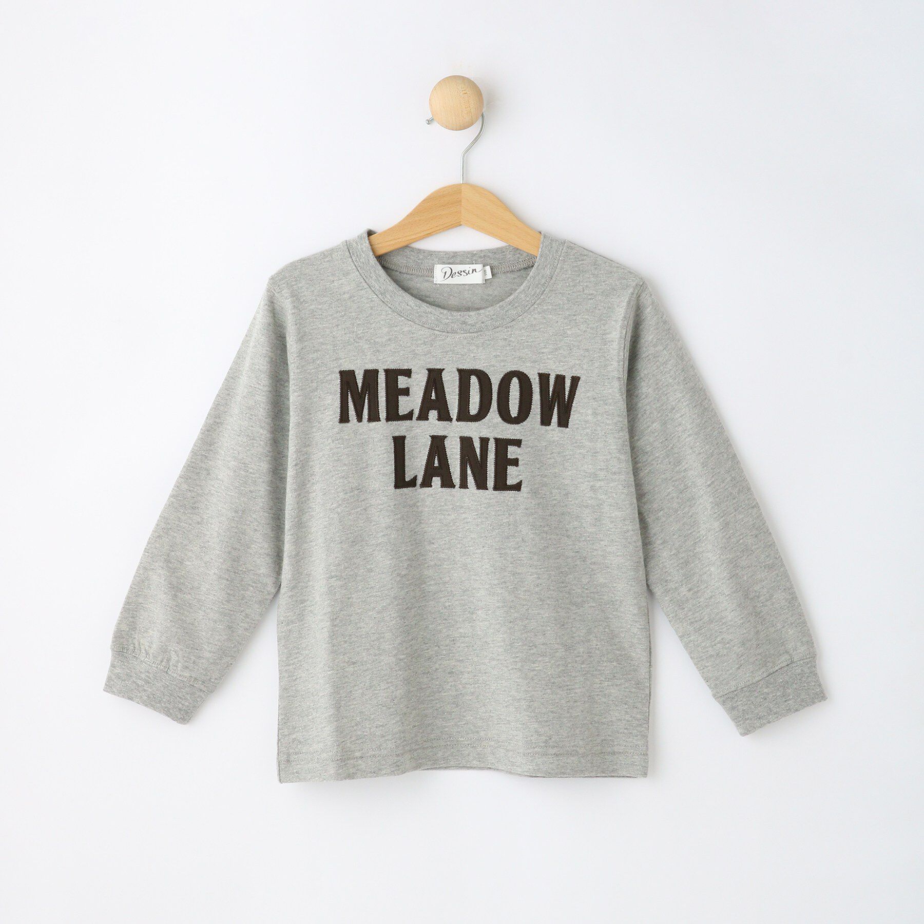 Dessin「オーガニックコットンロングTシャツ」|Tシャツ・カットソー|グレー(012)