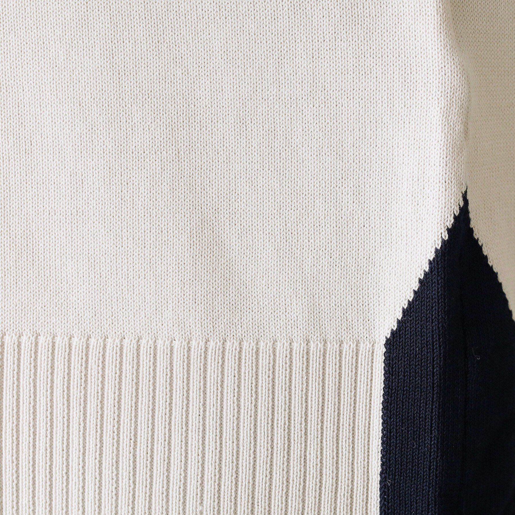 Dessin「【洗える】バイカラーボクシーシルエットニット」|ニット・セーター|