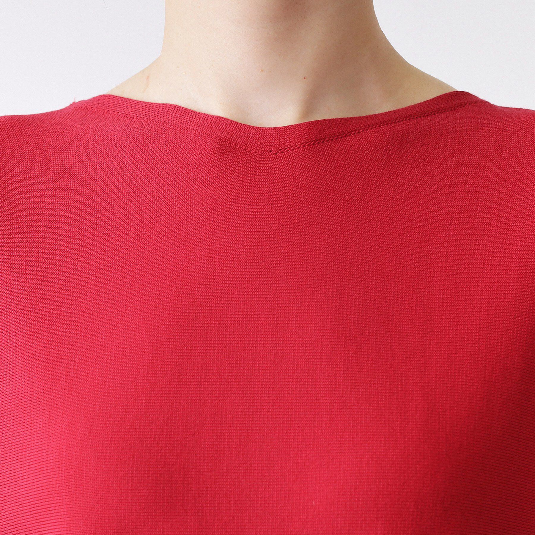 Dessin「【洗える】後ろボタンフレンチスリーブニット」|ニット・セーター|