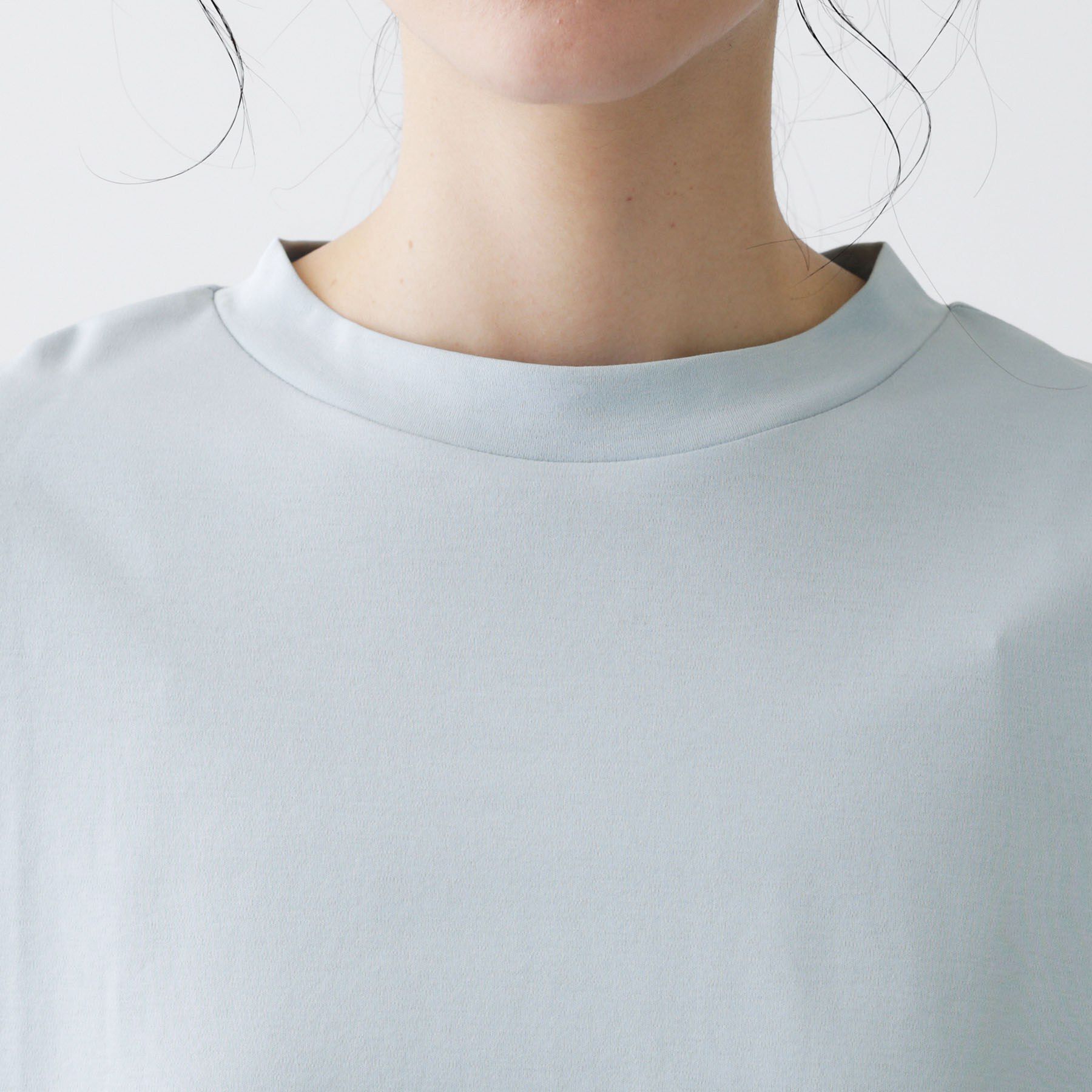 Dessin「【体型カバー/五分袖】美光沢カットソーボクシーシルエット」|Tシャツ・カットソー|