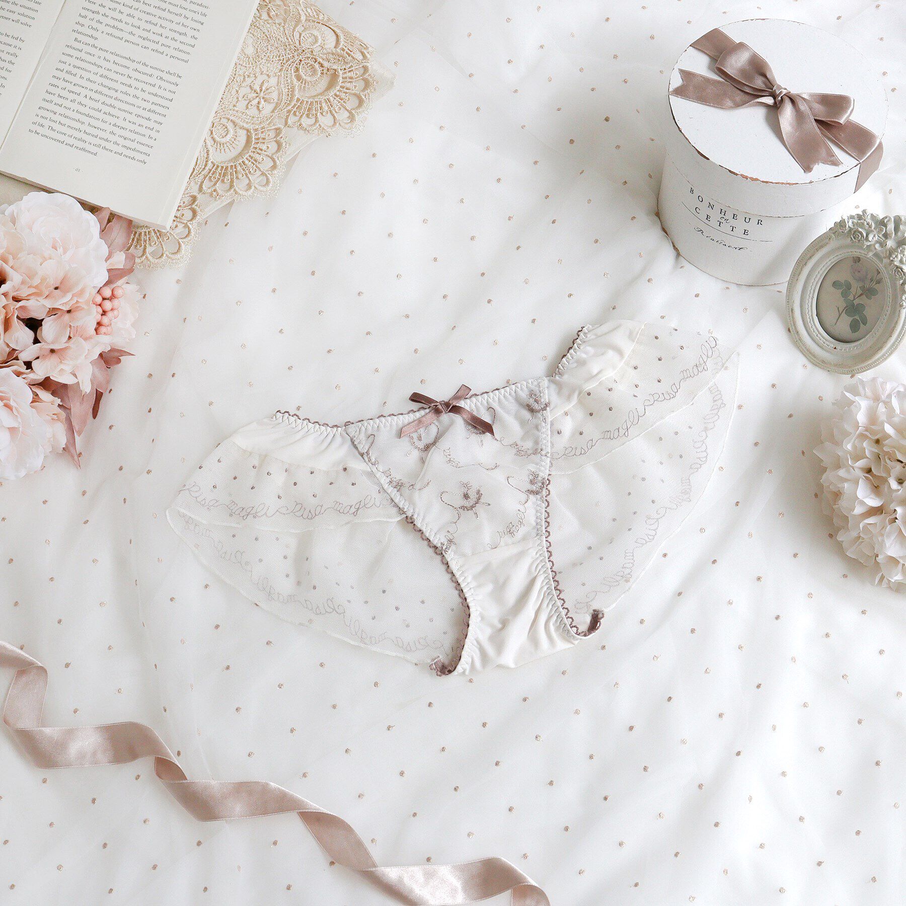 Risa Magli「ジェイミー フレアショーツ」|インナー|アイボリー(004)