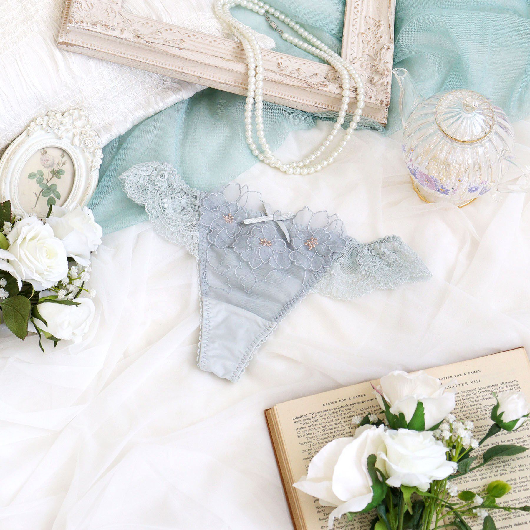 Risa Magli「スティーナ Tバック」|インナー|グレー(012)