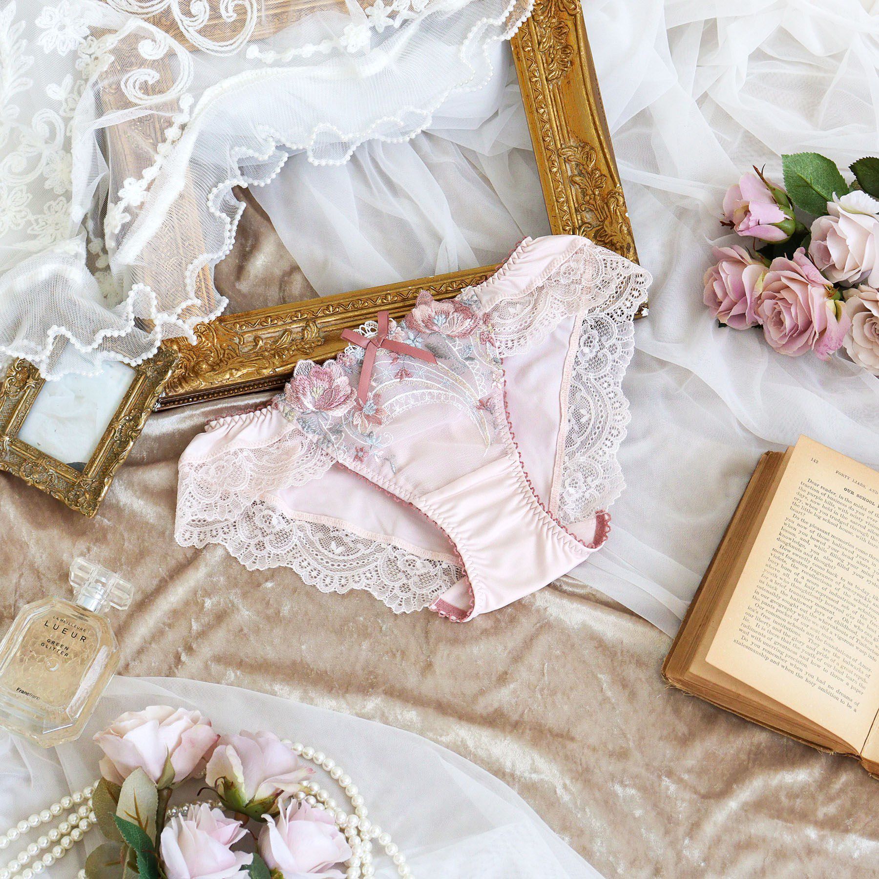 Risa Magli「サリー ノーマルショーツ」|インナー|ピンク(071)