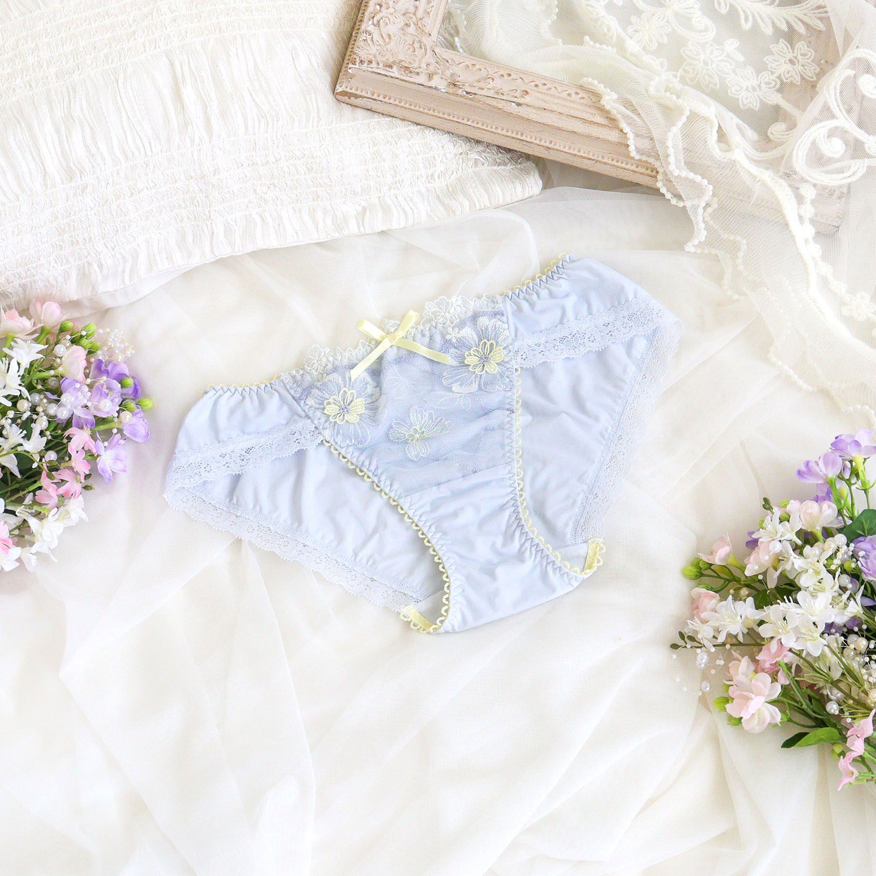 Risa Magli「ヘイリー ノーマルショーツ」|インナー|サックスブルー(09