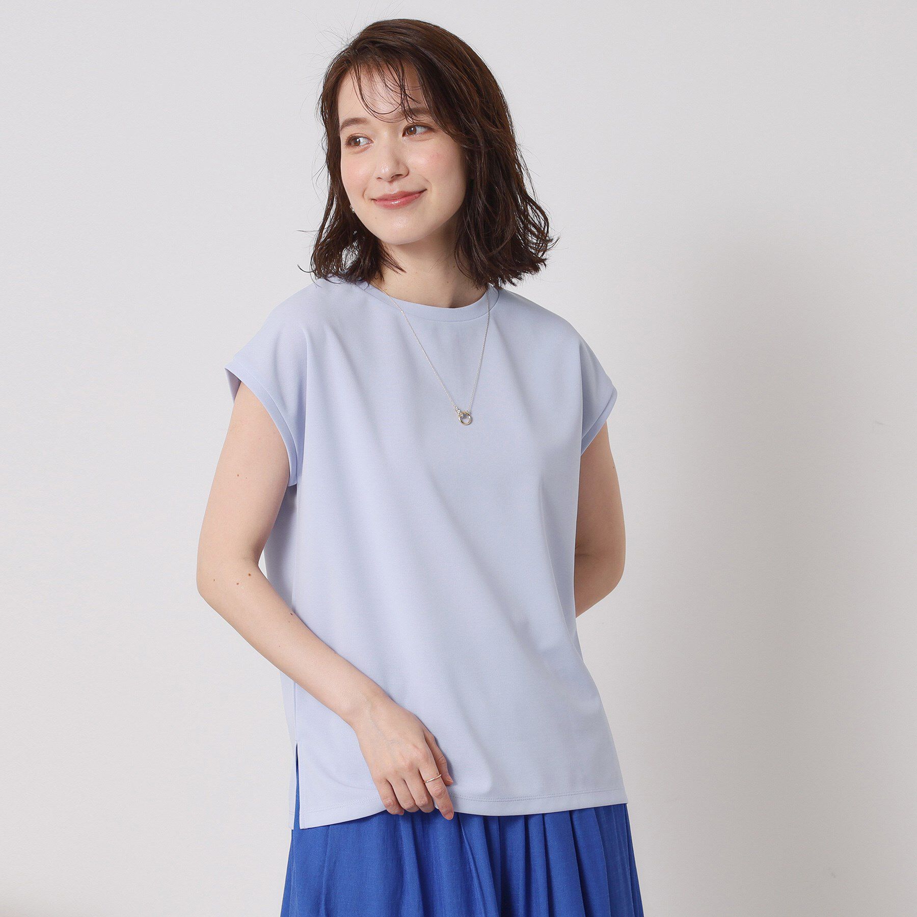 ITS&rsquo;DEMO「【接触冷感／洗濯機OK】カットジョーゼット2wayトップス」|シャツ・ブラウス|