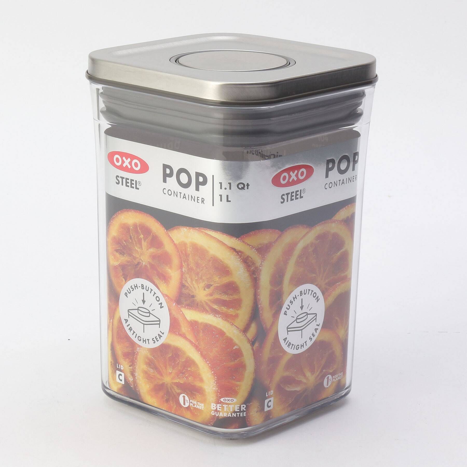 212 KITCHEN STORE「ステンレスポップコンテナ スモールスクエア ショート 1.0L ＜OXO オクソー＞」|食器・キッチングッズ|