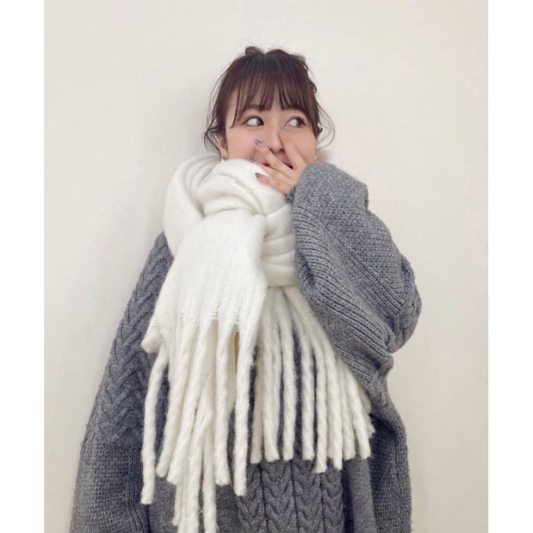 Ober Tashe「アレンジしやすい250cm カラフルボリュームストールマフラー　累計販売約5000枚【防寒／マフラー」|ストール|