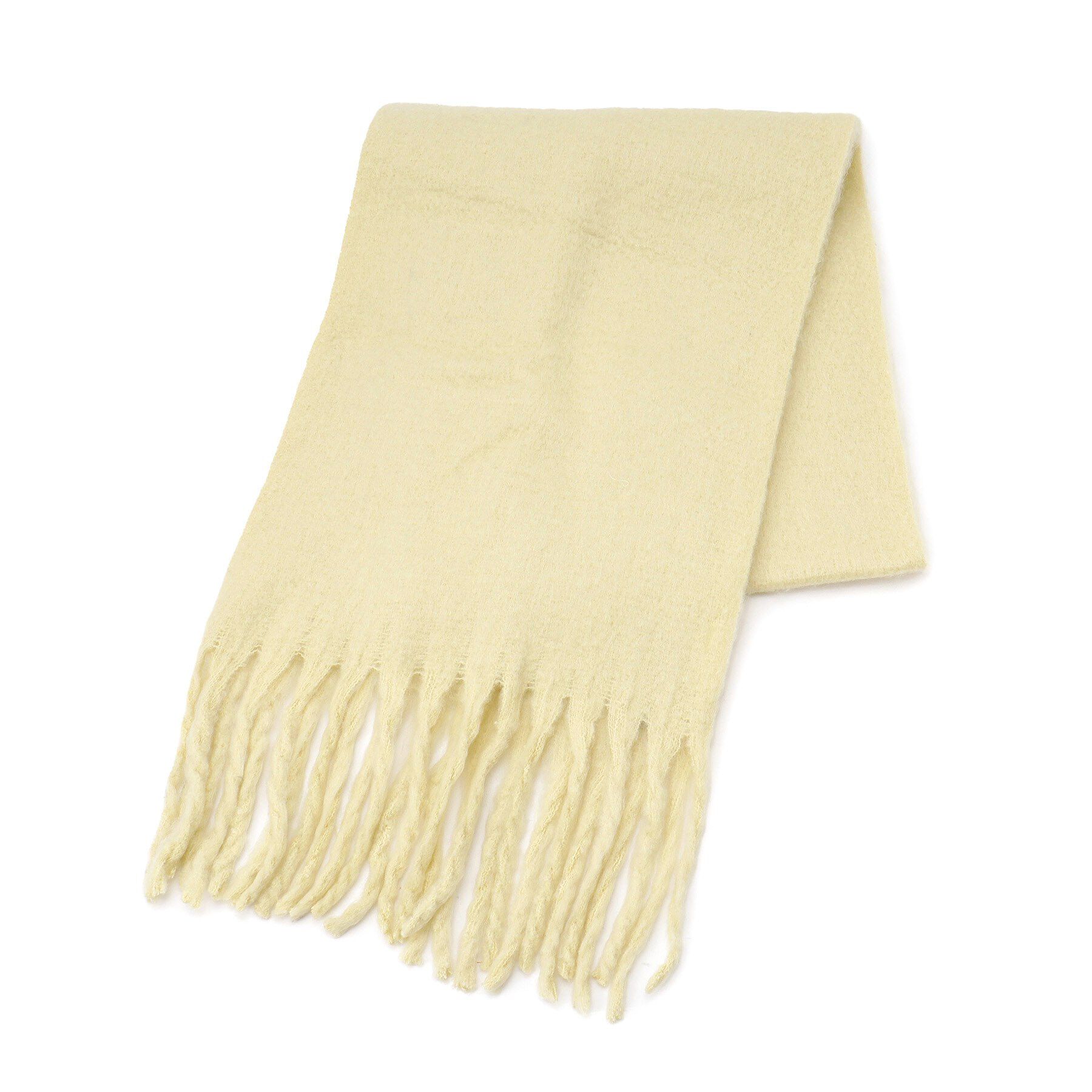 Ober Tashe「アレンジしやすい250cm カラフルボリュームストールマフラー　累計販売約5000枚【防寒／マフラー」|ストール|イエロー(032)