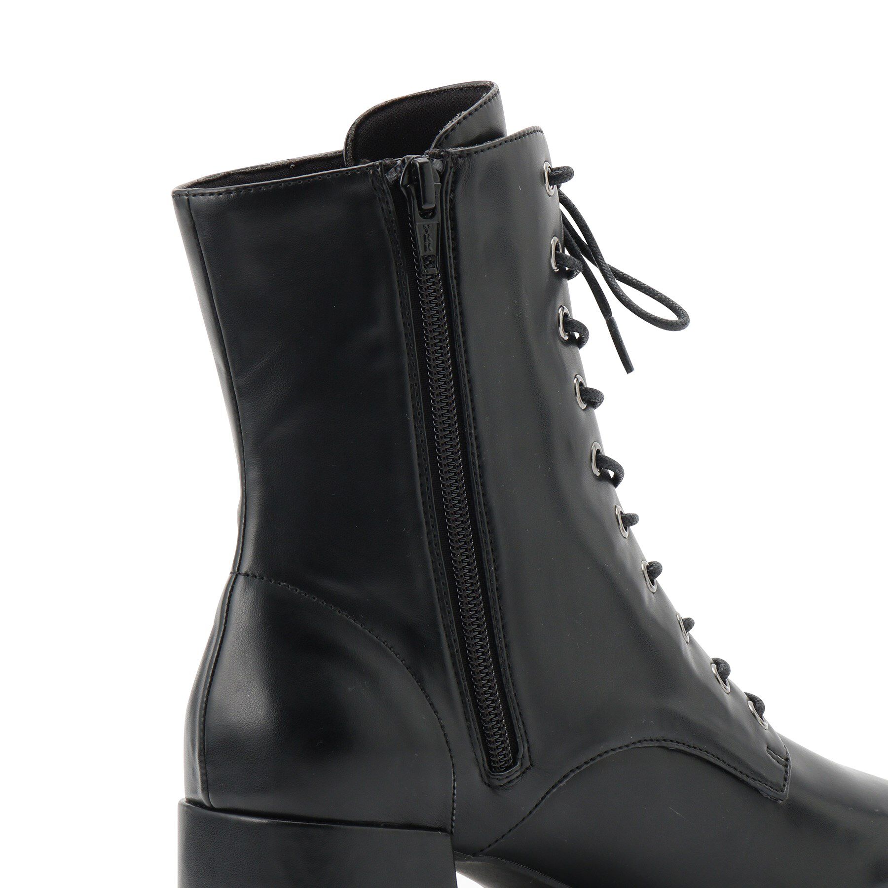 ESPERANZA「レースアップミドルヒールブーツ」|ショートブーツ|